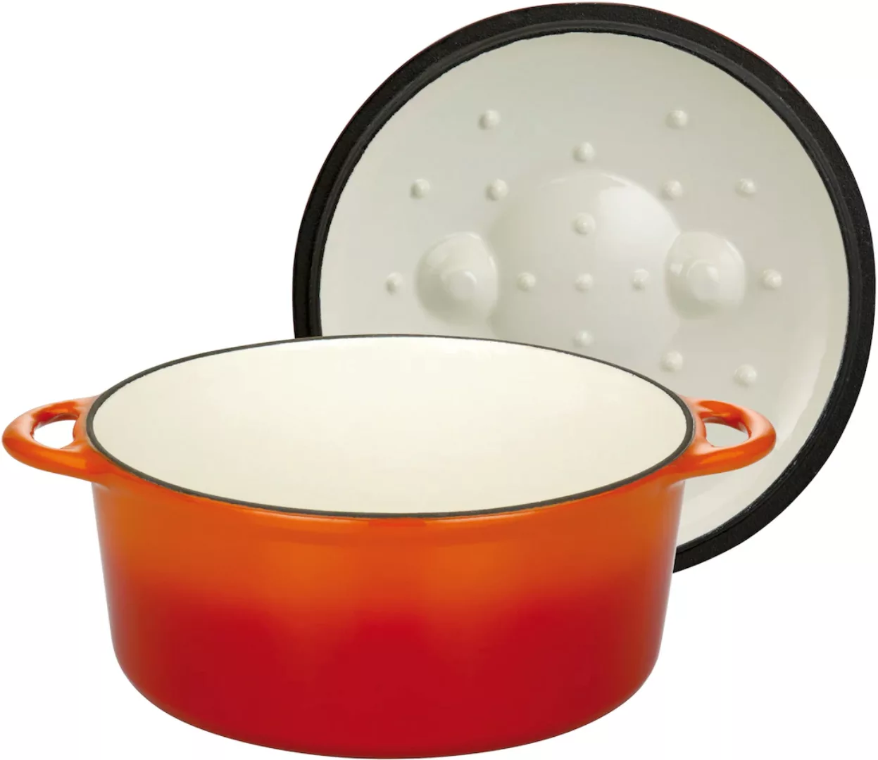 GSW Topf-Set »Orange Shadow«, Gusseisen, (Set, 4 tlg., 1x Kochtopf Ø 24 cm, günstig online kaufen