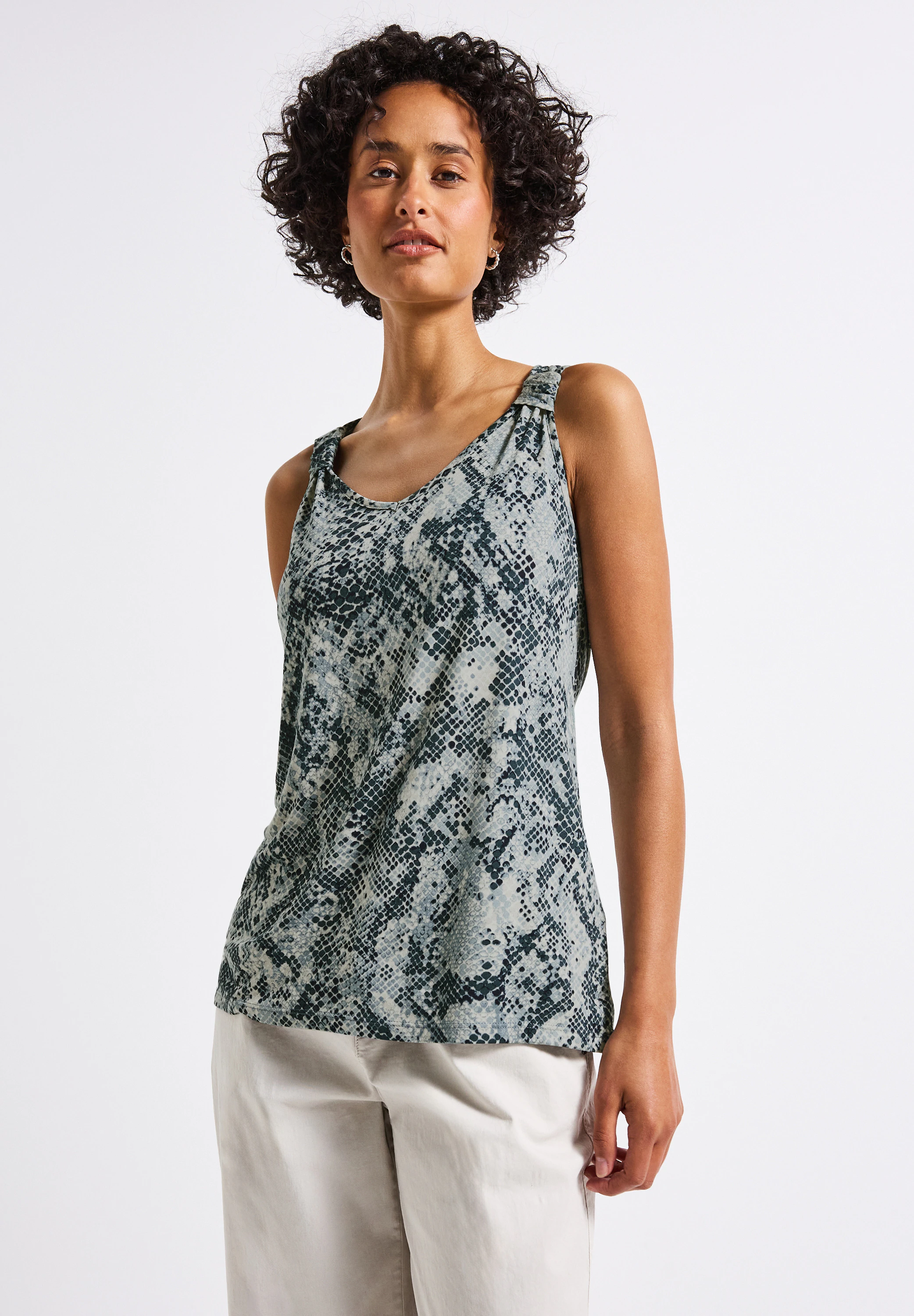 STREET ONE 2-in-1-Tanktop, mit allover Print günstig online kaufen