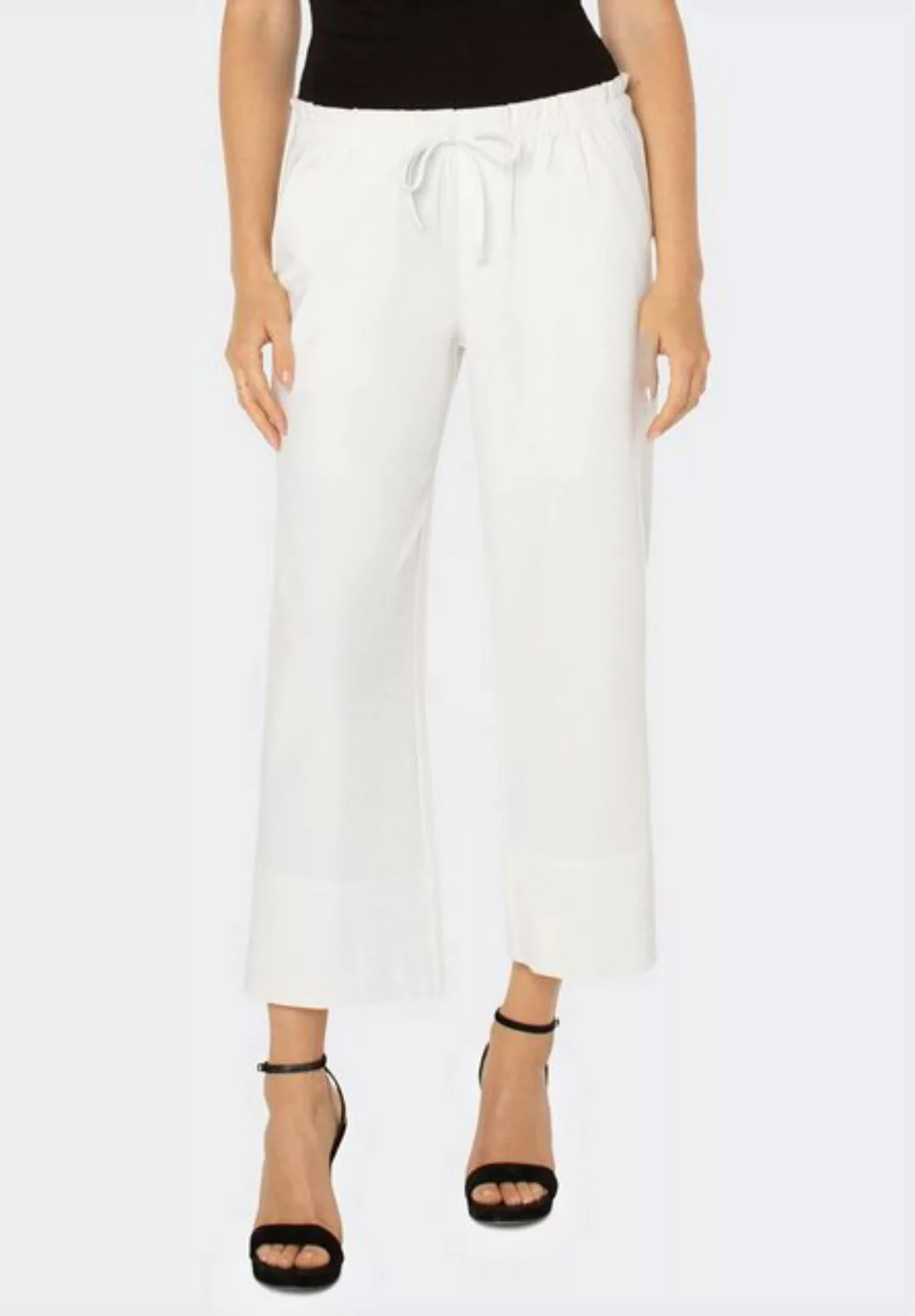 Liverpool Culotte Pull On Tie Waist Wide Leg Crop Stretchy und komfortabel günstig online kaufen