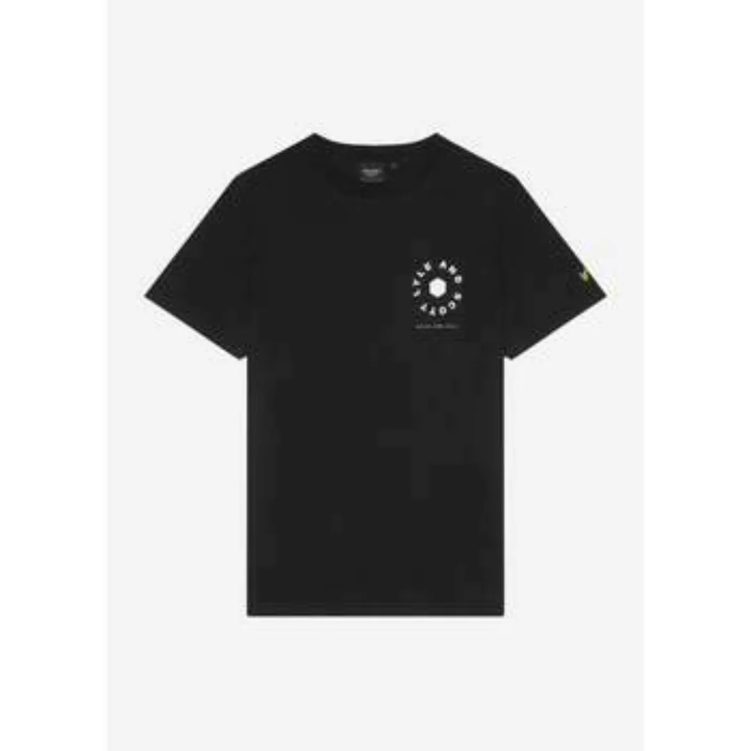 Lyle & Scott  T-Shirts & Poloshirts Football wheel graphic t-shirt  - jet b günstig online kaufen