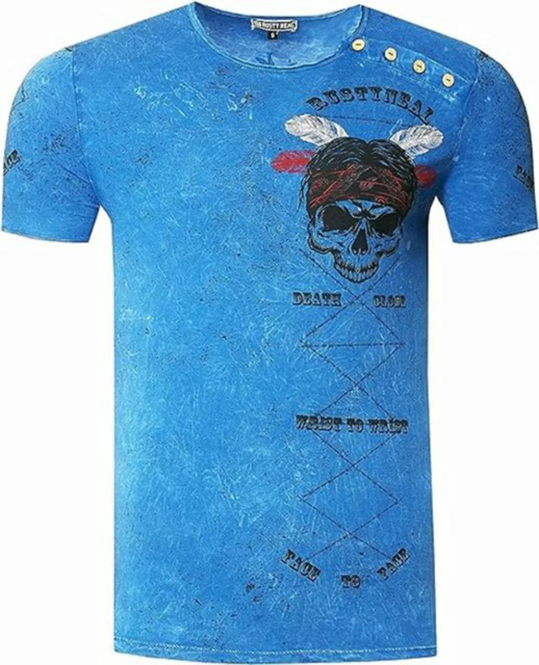 Rusty Neal T-Shirt, in lässiger Batik-Optik günstig online kaufen