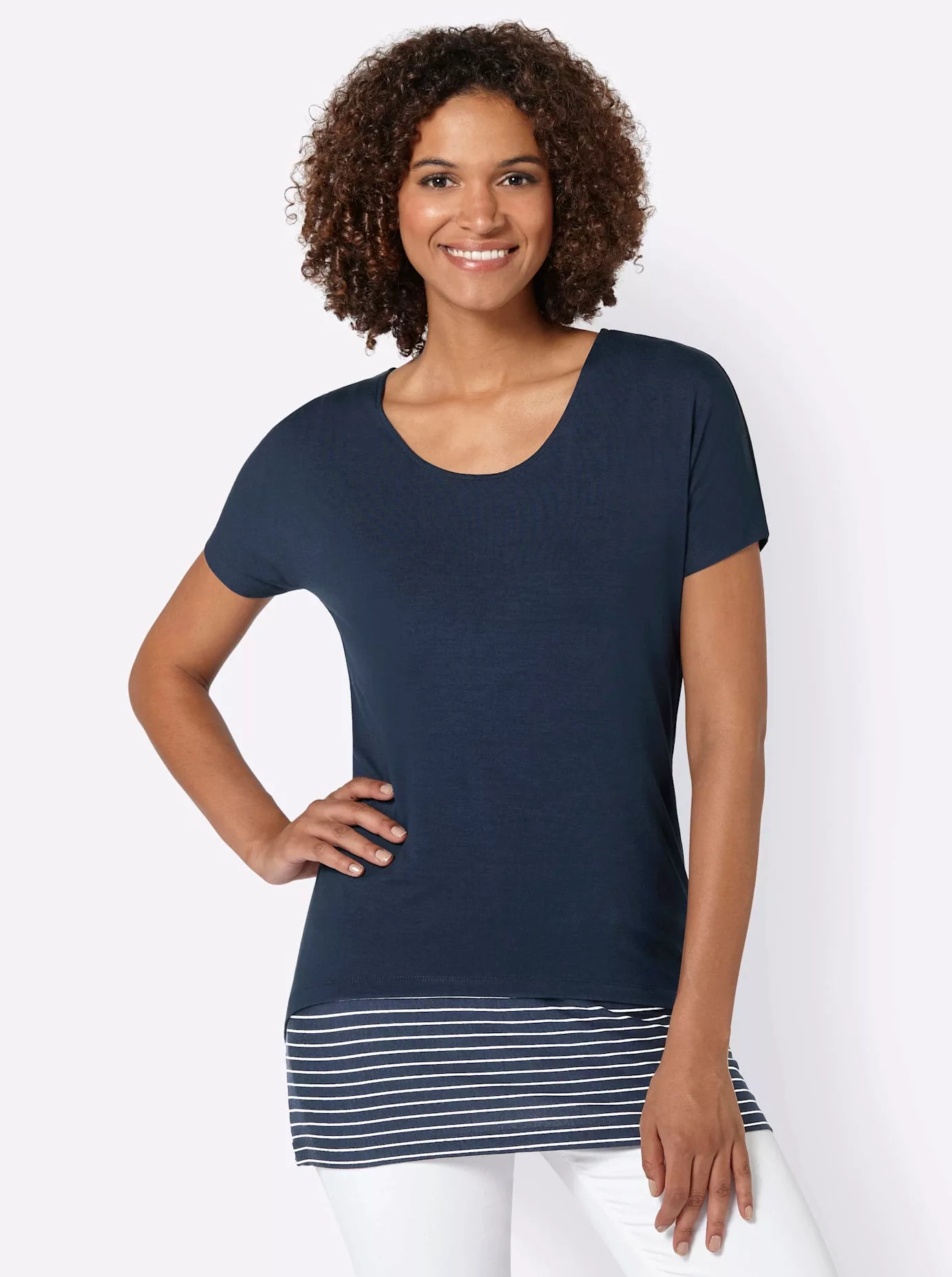 Casual Looks 2-in-1-Shirt "Shirt + Top" günstig online kaufen