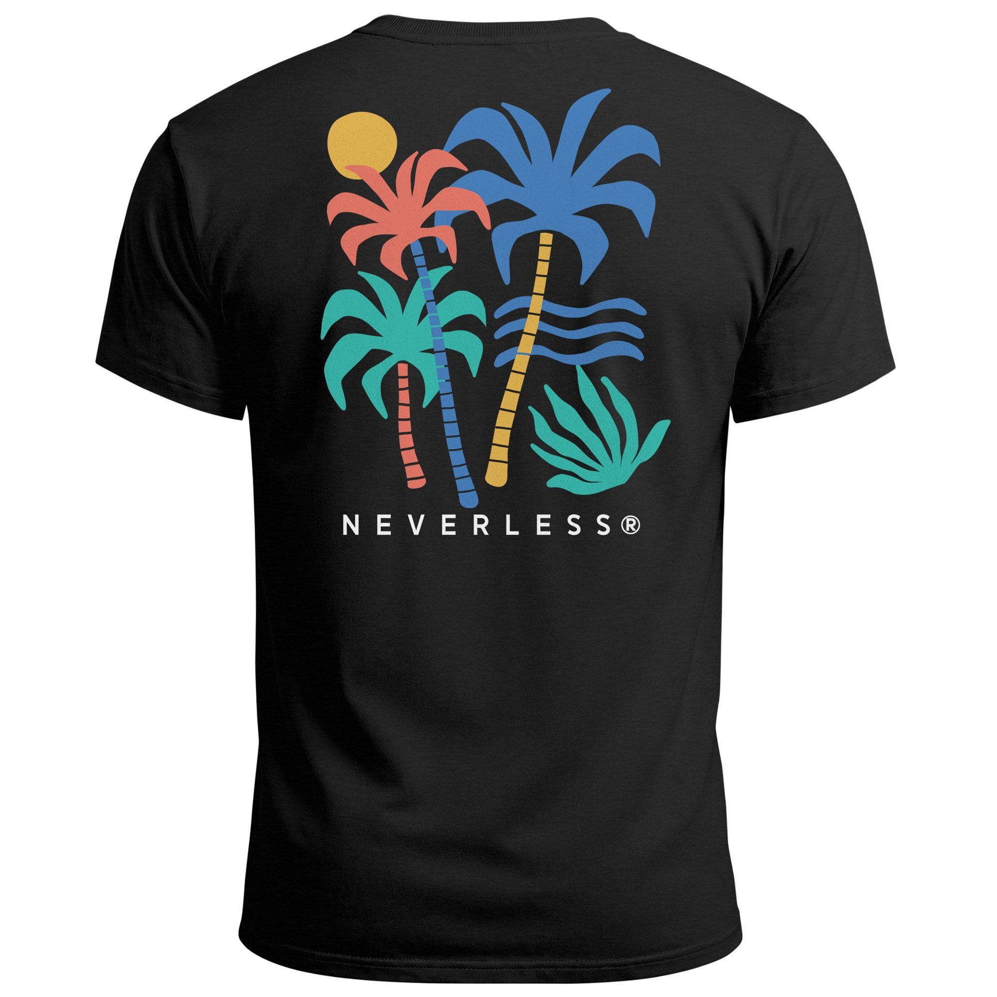 Neverless Print-Shirt Herren T-Shirt mit buntem günstig online kaufen