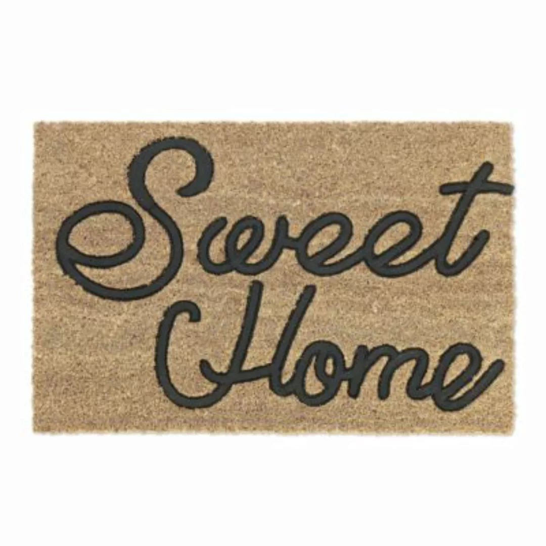 relaxdays Kokos Fußmatte Sweet Home natur günstig online kaufen