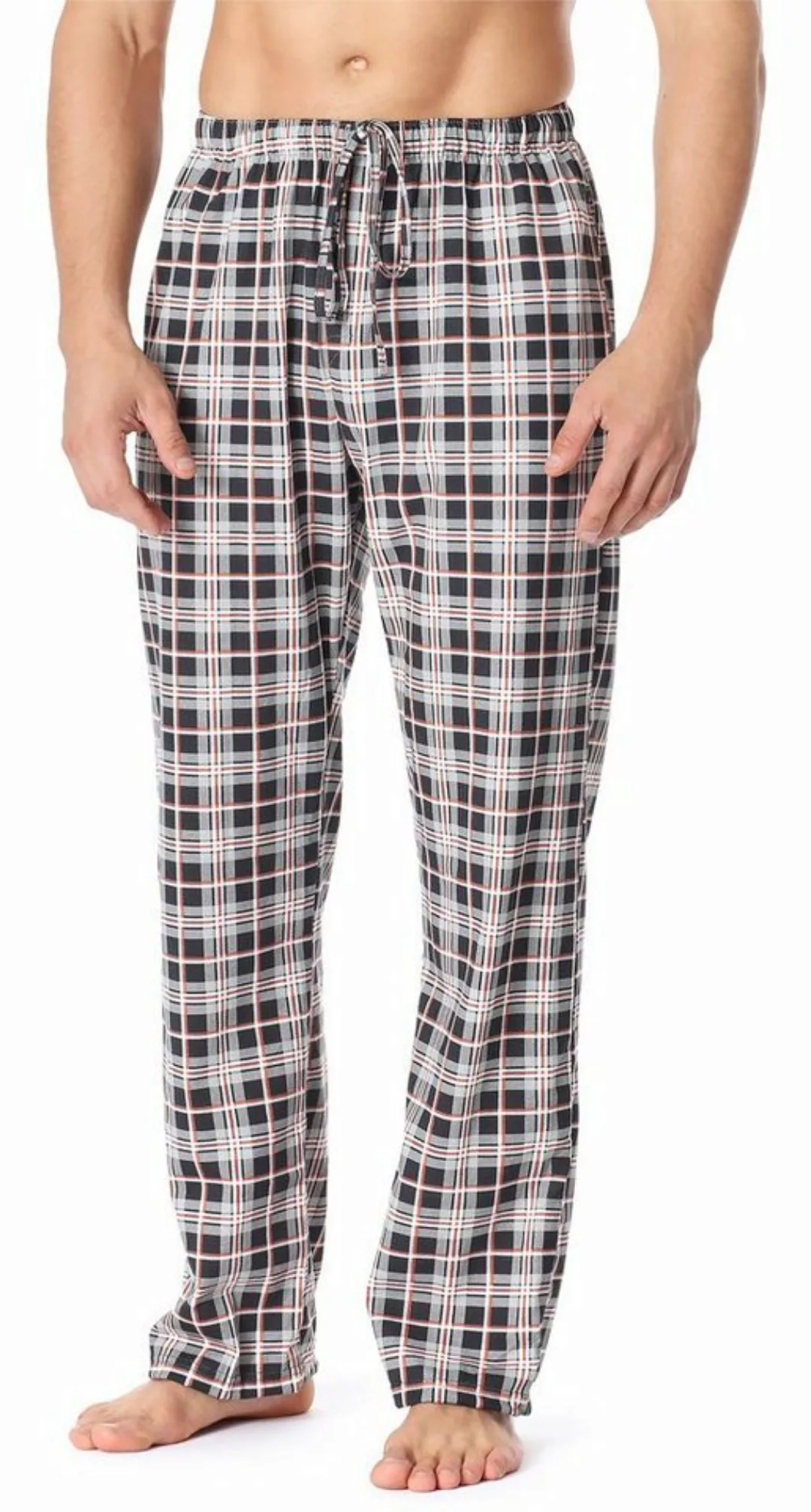 Timone Pyjamashorts Herren Schlafanzugshose Pyjamahose aus Baumwolle Nachtw günstig online kaufen