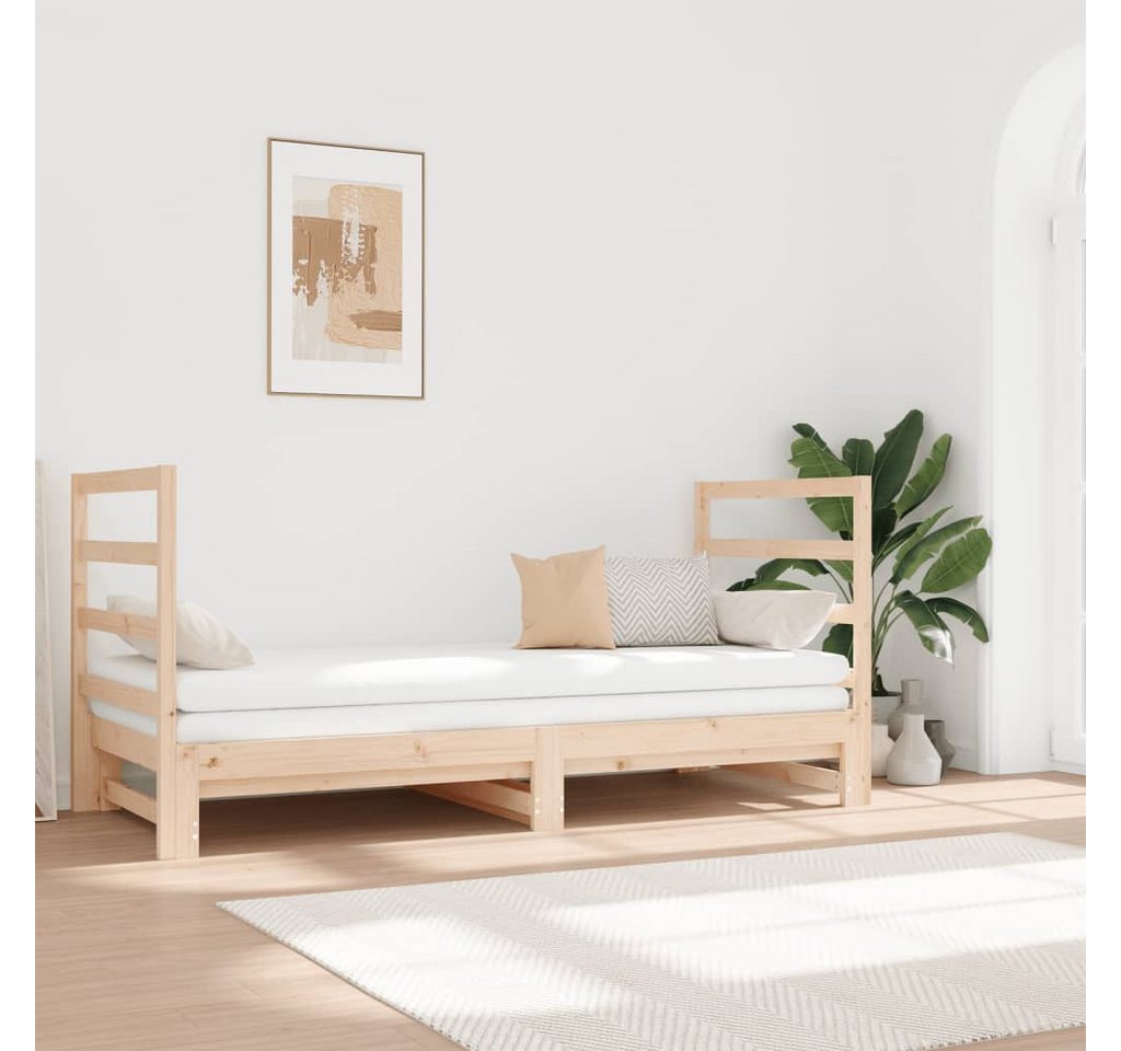 vidaXL Gästebett Gästebett Tagesbett Ausziehbar 2x90x190 cm Massivholz Kief günstig online kaufen