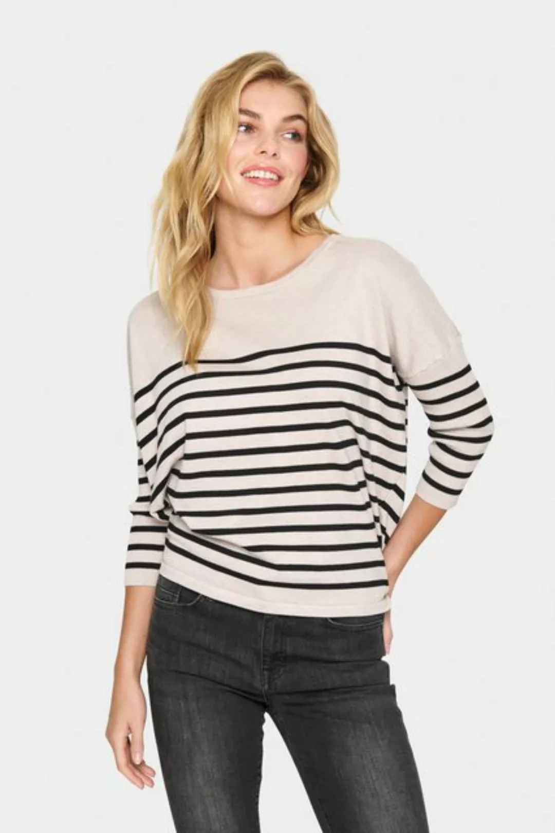 Saint Tropez Strickpullover MilaSZ LS Striped günstig online kaufen