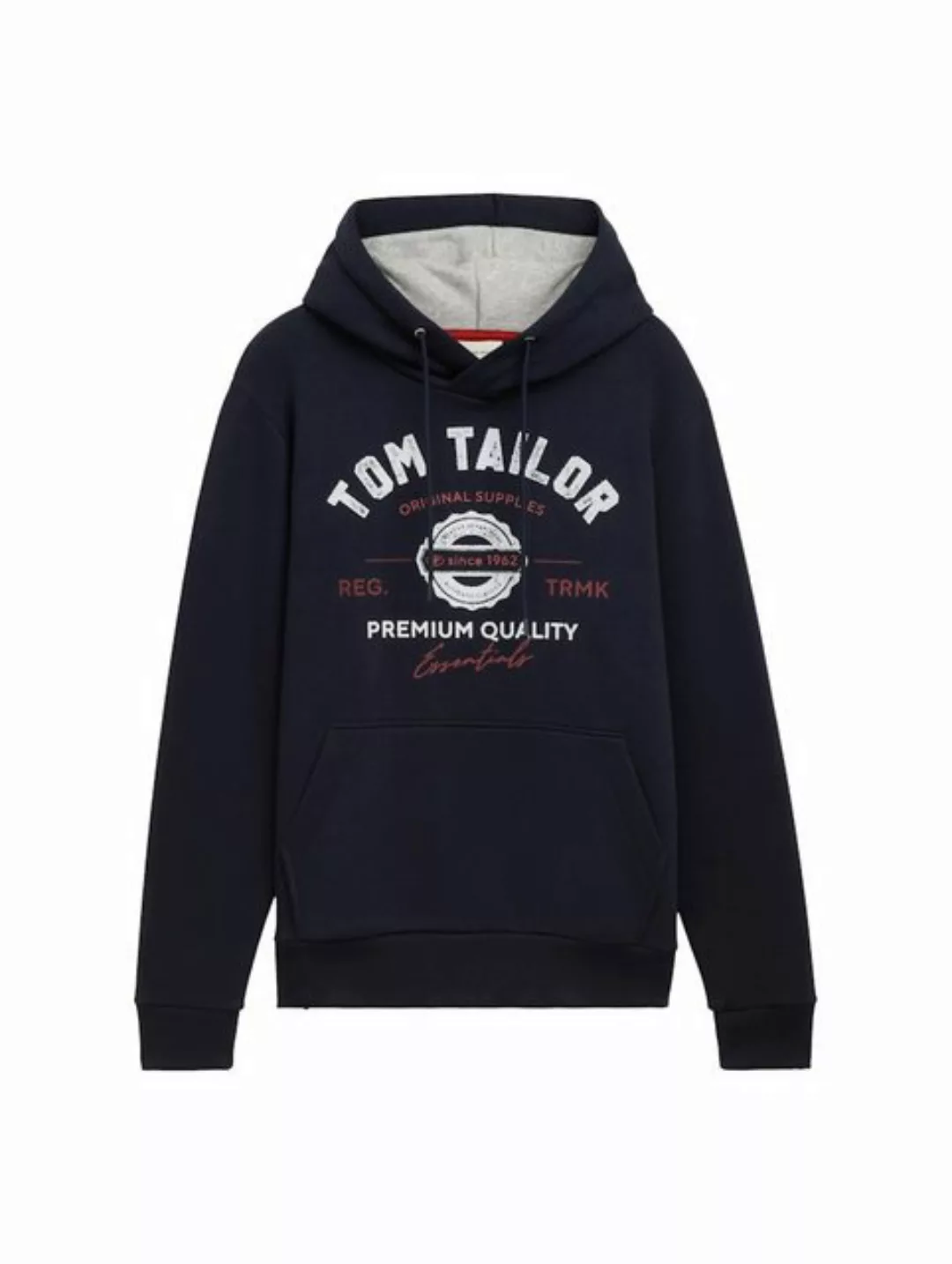 TOM TAILOR Hoodie TOM TAILOR HOODIE WITH PRINT (1-tlg) günstig online kaufen