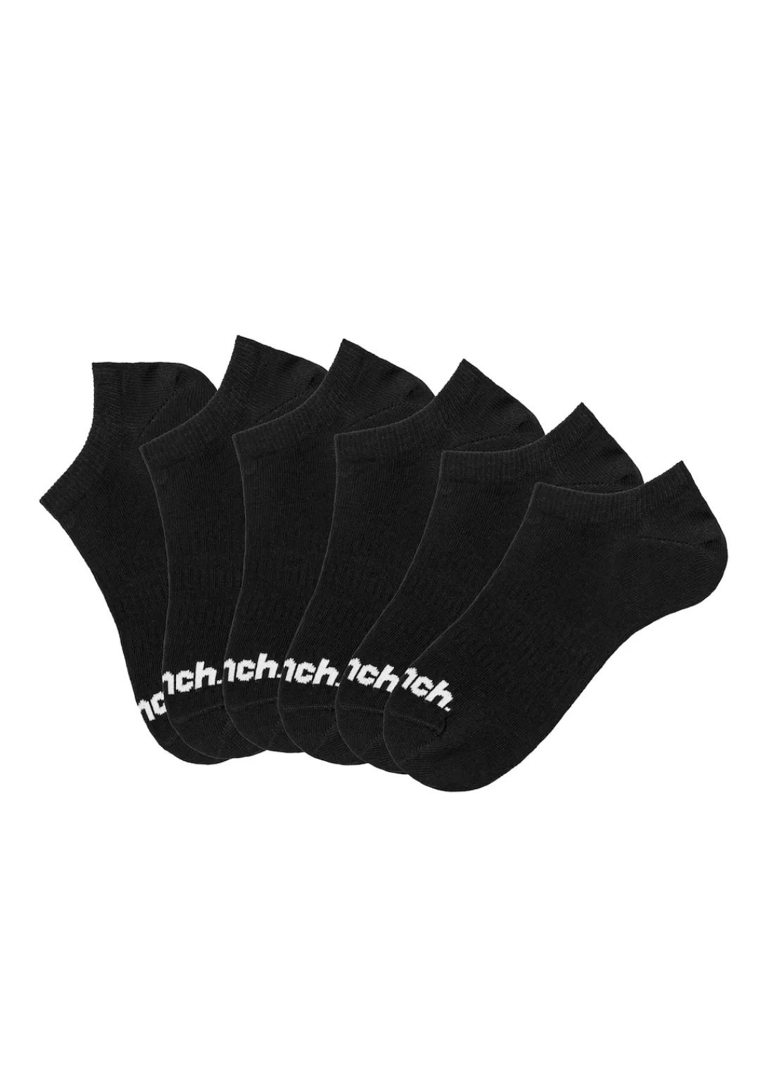 Bench. Sportsocken, (Packung, 6 Paar), Sneakersocken verschwinden im Schuh günstig online kaufen