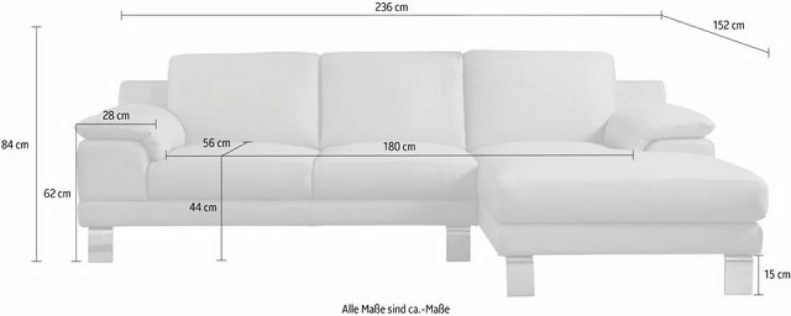 Egoitaliano Ecksofa Shakira, Design und super Sitzkomfort auf hohem Niveau, günstig online kaufen