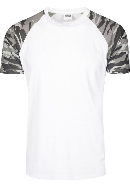 URBAN CLASSICS T-Shirt TB639 - Raglan Contrast Tee wht/darkcamo 2XL günstig online kaufen