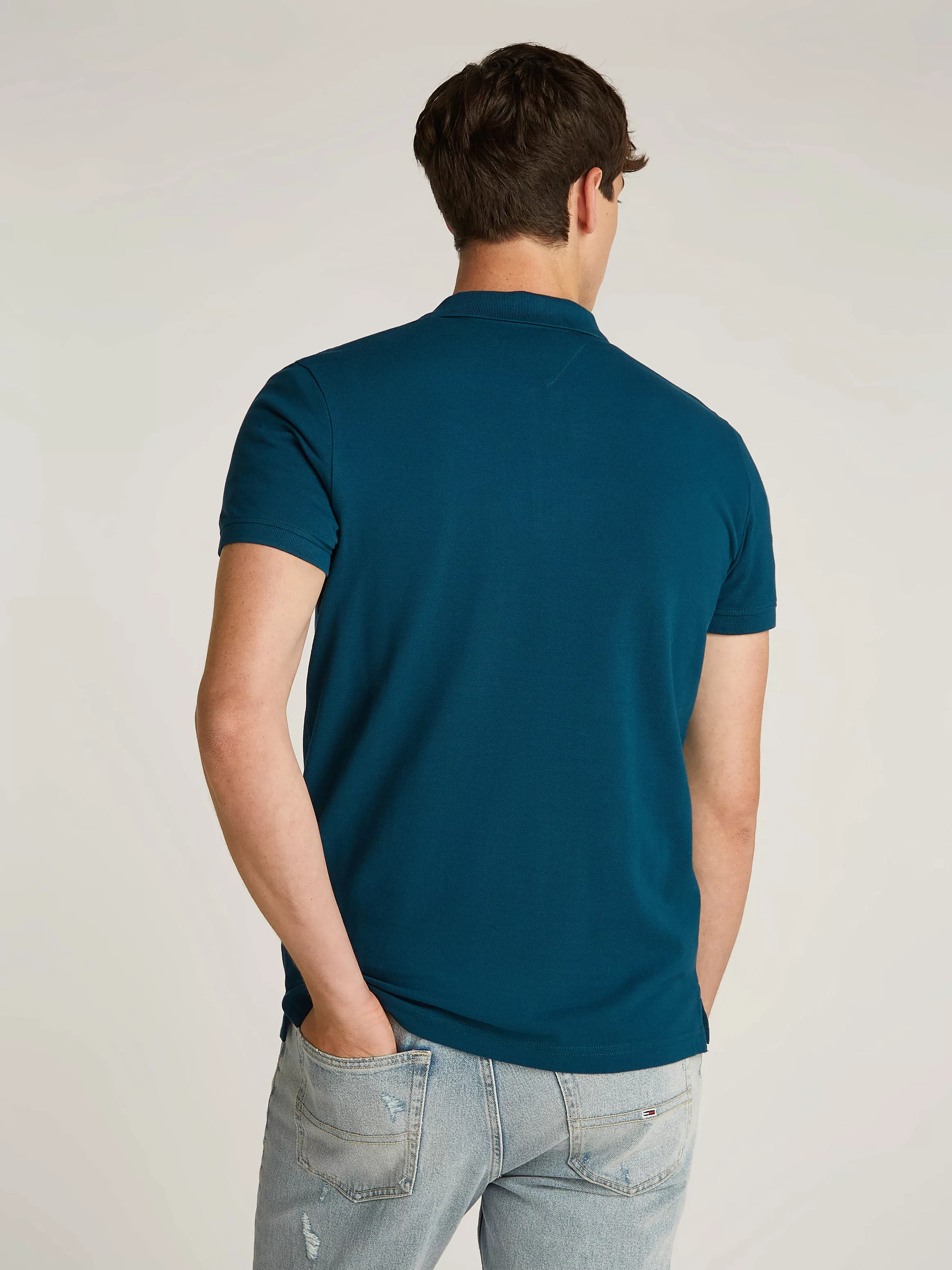 Tommy Jeans Plus Poloshirt TJM SLIM PLACKET POLO EXT Große Größen mit Logos günstig online kaufen