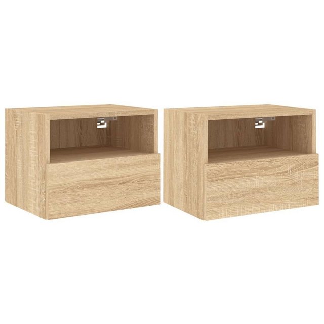 vidaXL Hängeschrank Wandschränke 2 Stk Sonoma-Eiche 40x30x30 cm Spanplatte günstig online kaufen