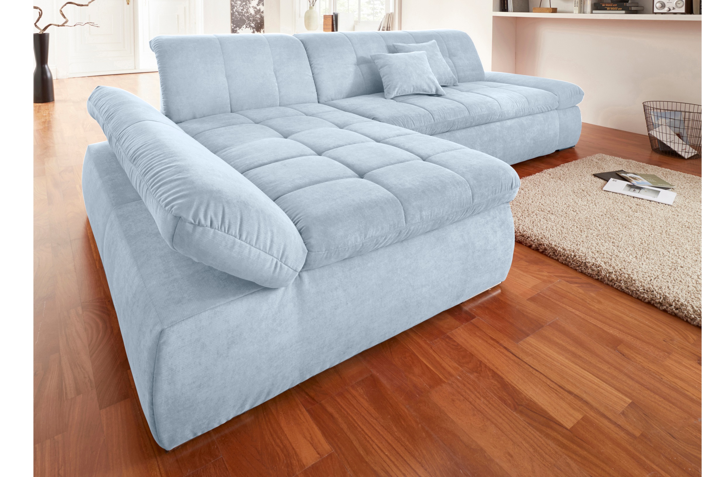 DOMO collection Ecksofa "NMoric XXL, B/T/H: 300/172/80cm, Revamierenabschlu günstig online kaufen