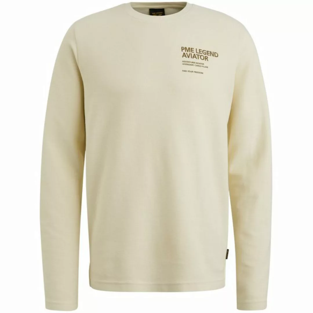 PME LEGEND Kurzarmshirt Long sleeve r-neck structured piqu günstig online kaufen