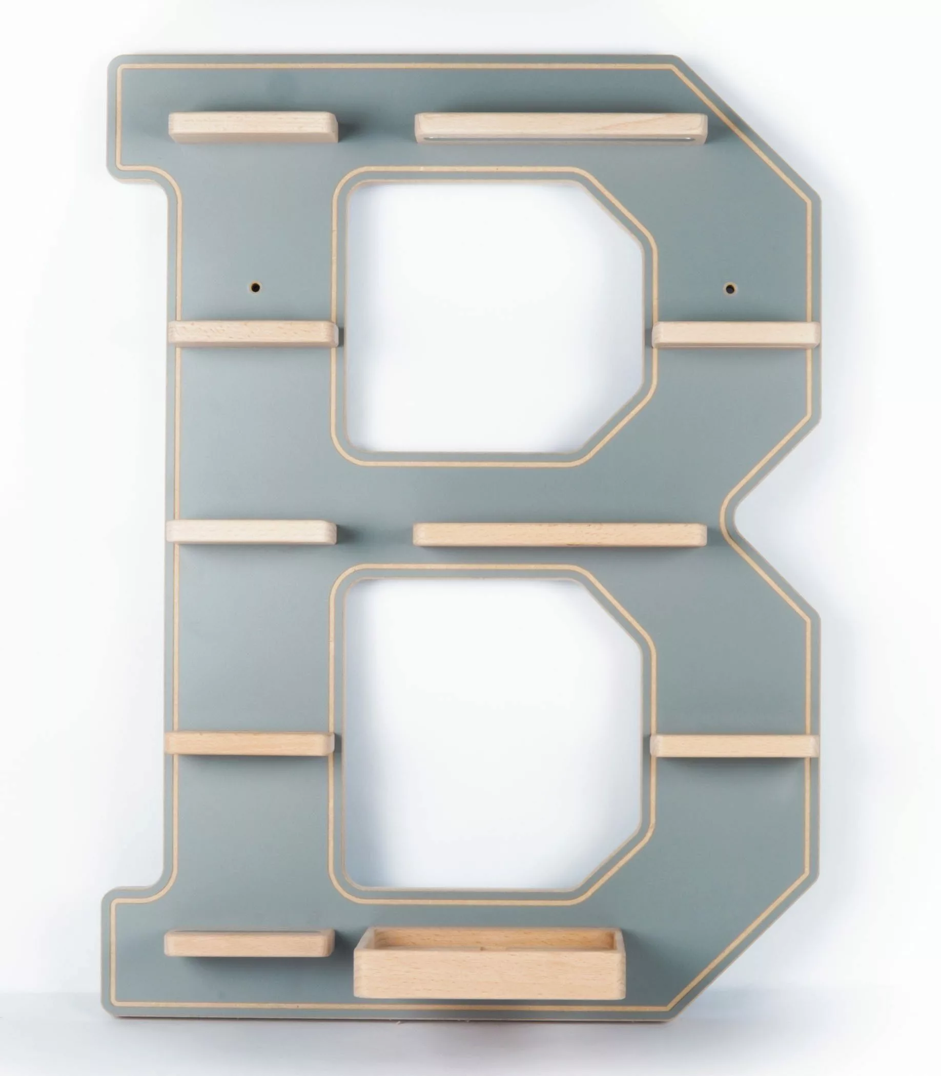 Boarti Wandregal Holz Regal Buchstabe B günstig online kaufen