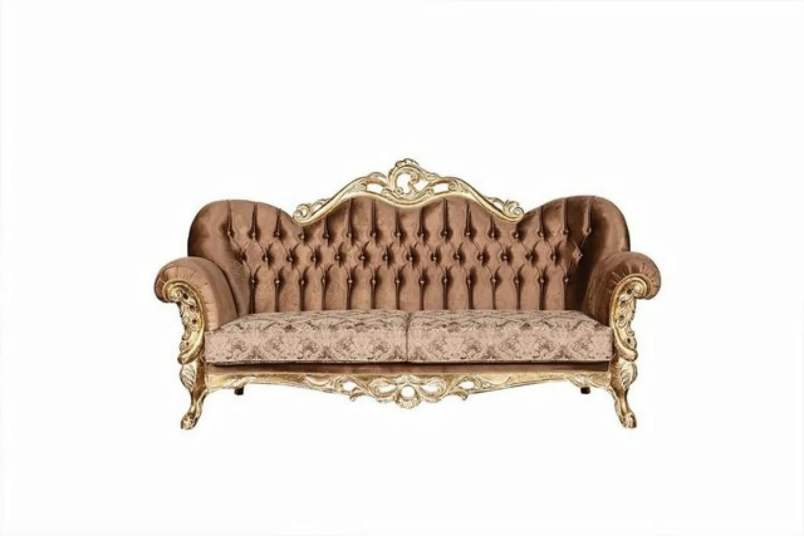 JVmoebel Sofa, Klassischer beiger Dreisitzer Barock Couch Einrichtung 3er günstig online kaufen