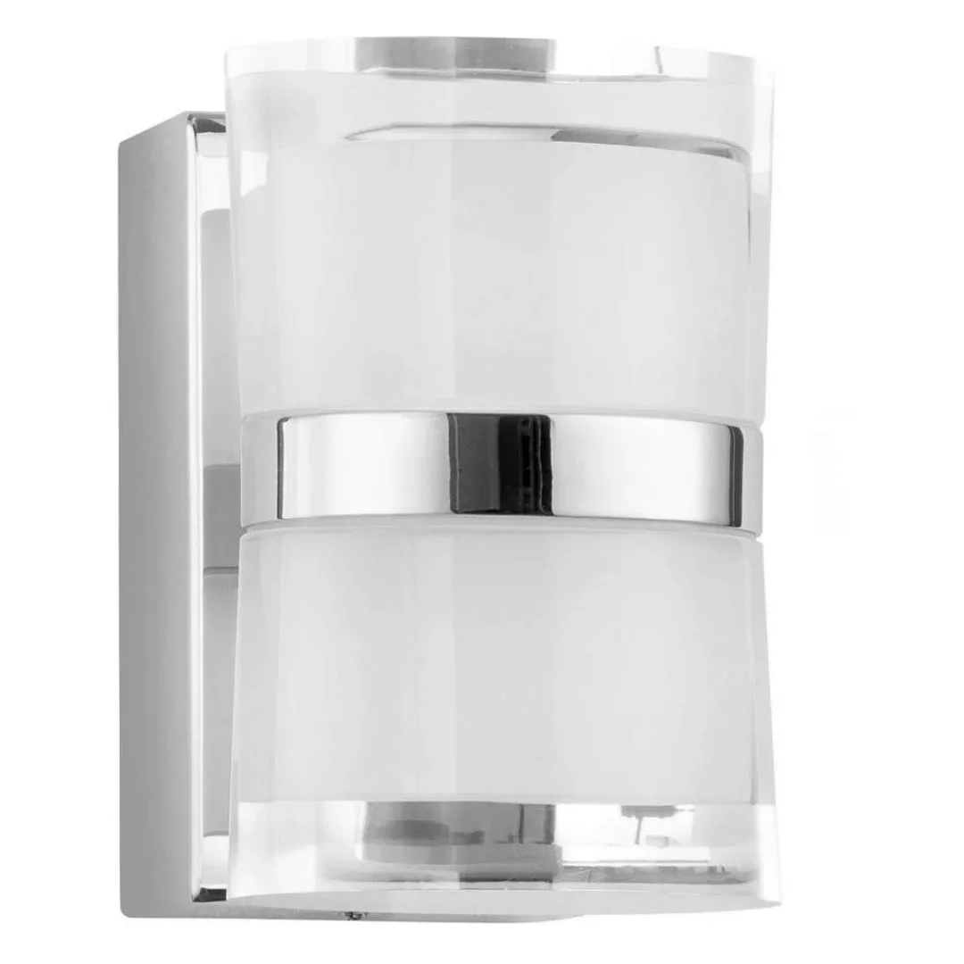 LED Spiegelleuchte Sabia in Chrom 2x 5W 1000lm IP44 günstig online kaufen