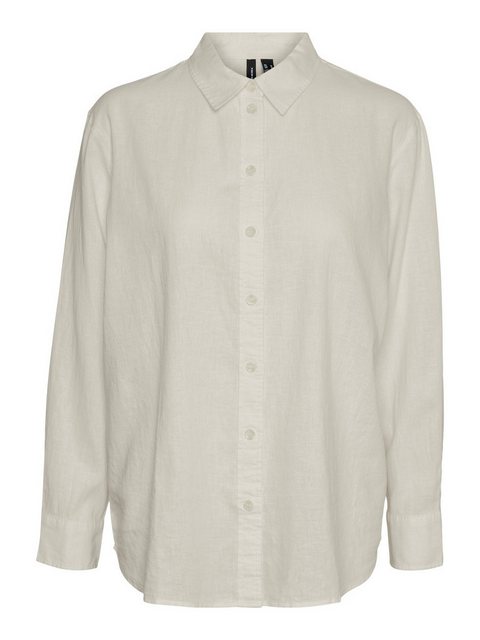 Vero Moda Blusenshirt Hemd Basic Rundhals Bluse 7319 in Sand günstig online kaufen