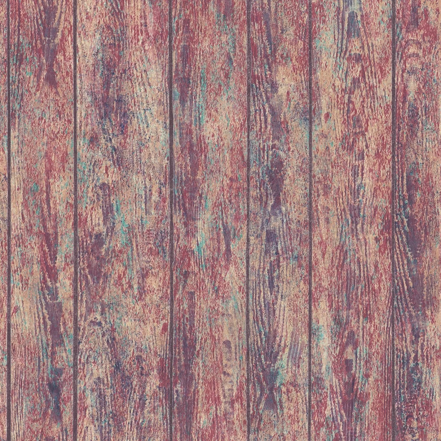Bricoflor Bunte Tapete in Holzoptik Vintage Holz Tapete mit Bretter Design günstig online kaufen