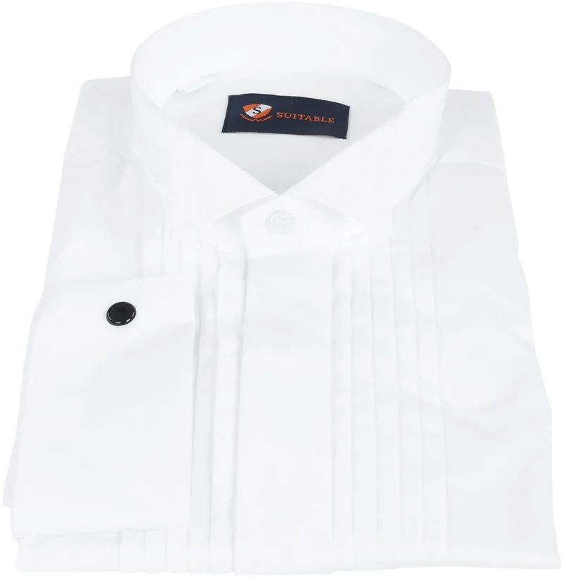 Smokinghemd Hemd mit Plisseefalten Doppelmanschette - Größe 39 günstig online kaufen