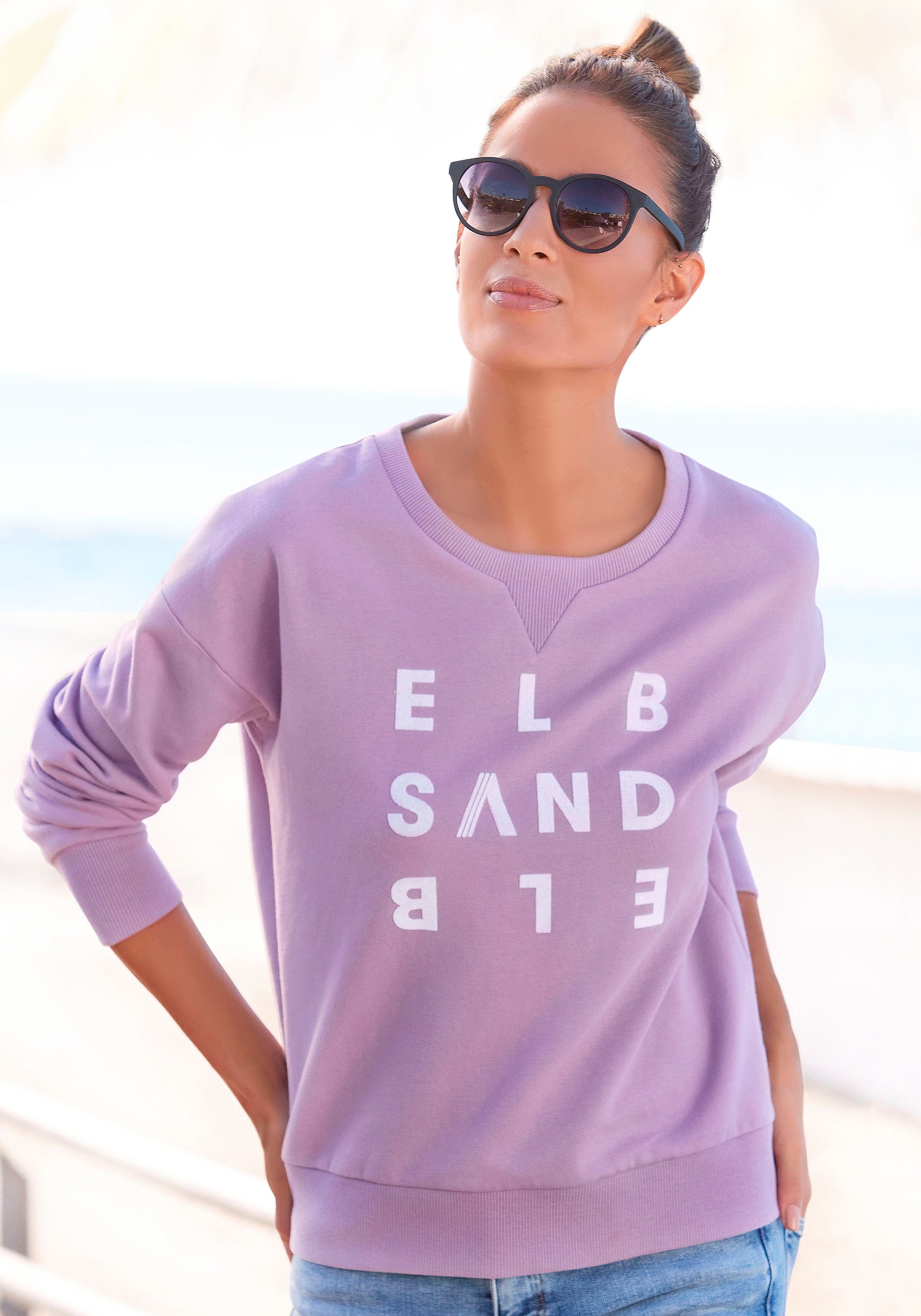 Elbsand Sweatshirt "Ylva", mit Logodruck, sportlich-casual günstig online kaufen
