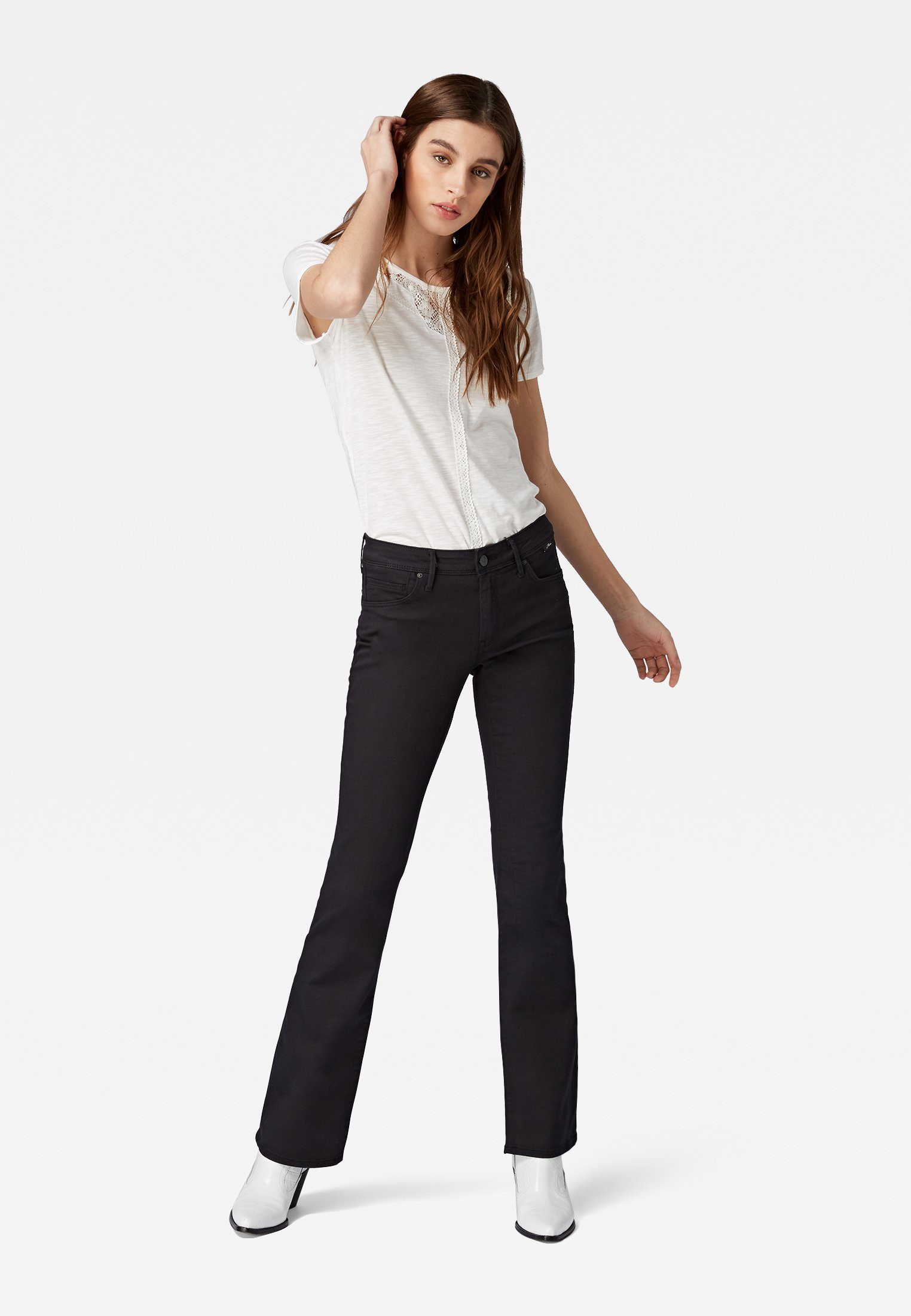 Mavi Bootcut-Jeans "BELLA MID-RISE", Schmale Bootcut günstig online kaufen