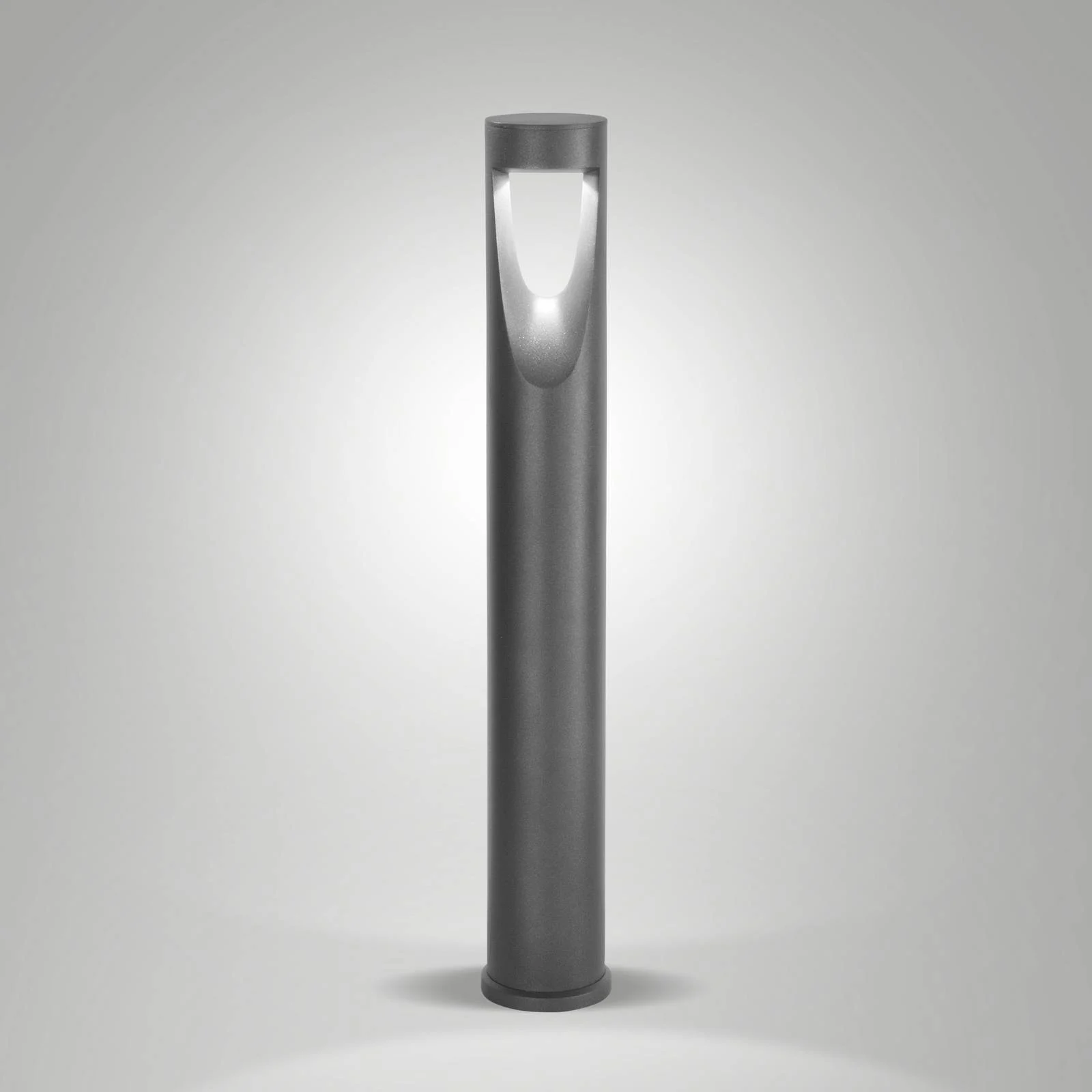LED-Wegeleuchte Teo, 80 cm hoch, schwarz, Metall, IP65 günstig online kaufen