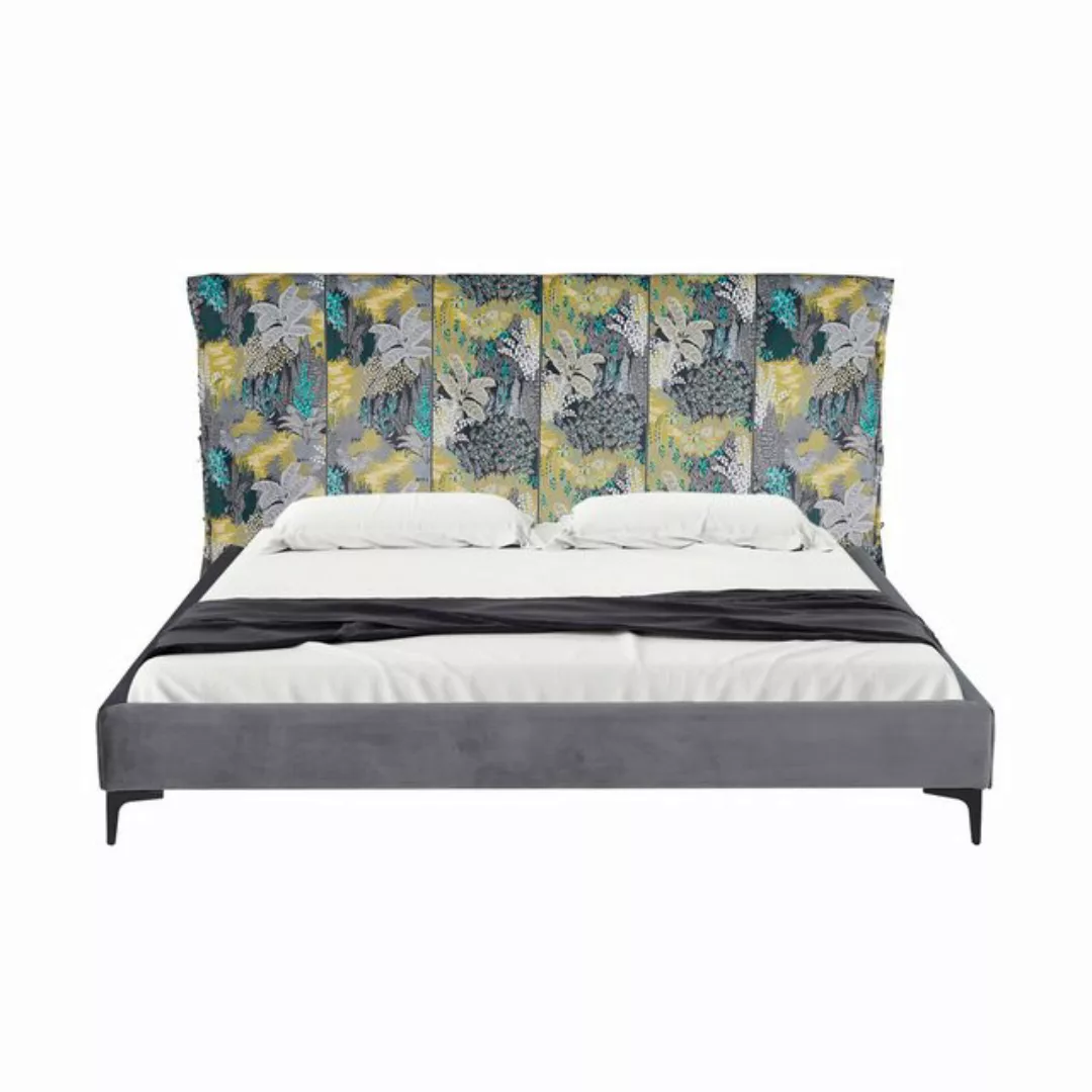 HTI-Living Bettgestell Doppelbett 180 x 200 cm Roxbury Dreamy Forest Grau ( günstig online kaufen