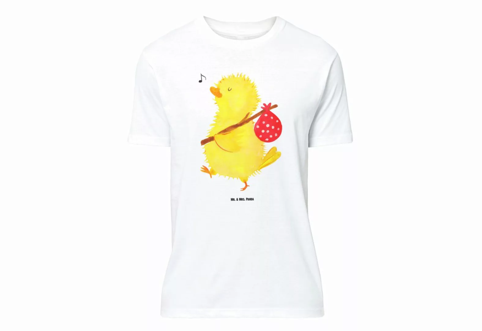 Mr. & Mrs. Panda T-Shirt Küken Wanderer - Weiß - Geschenk, Ostergrüße, Reis günstig online kaufen