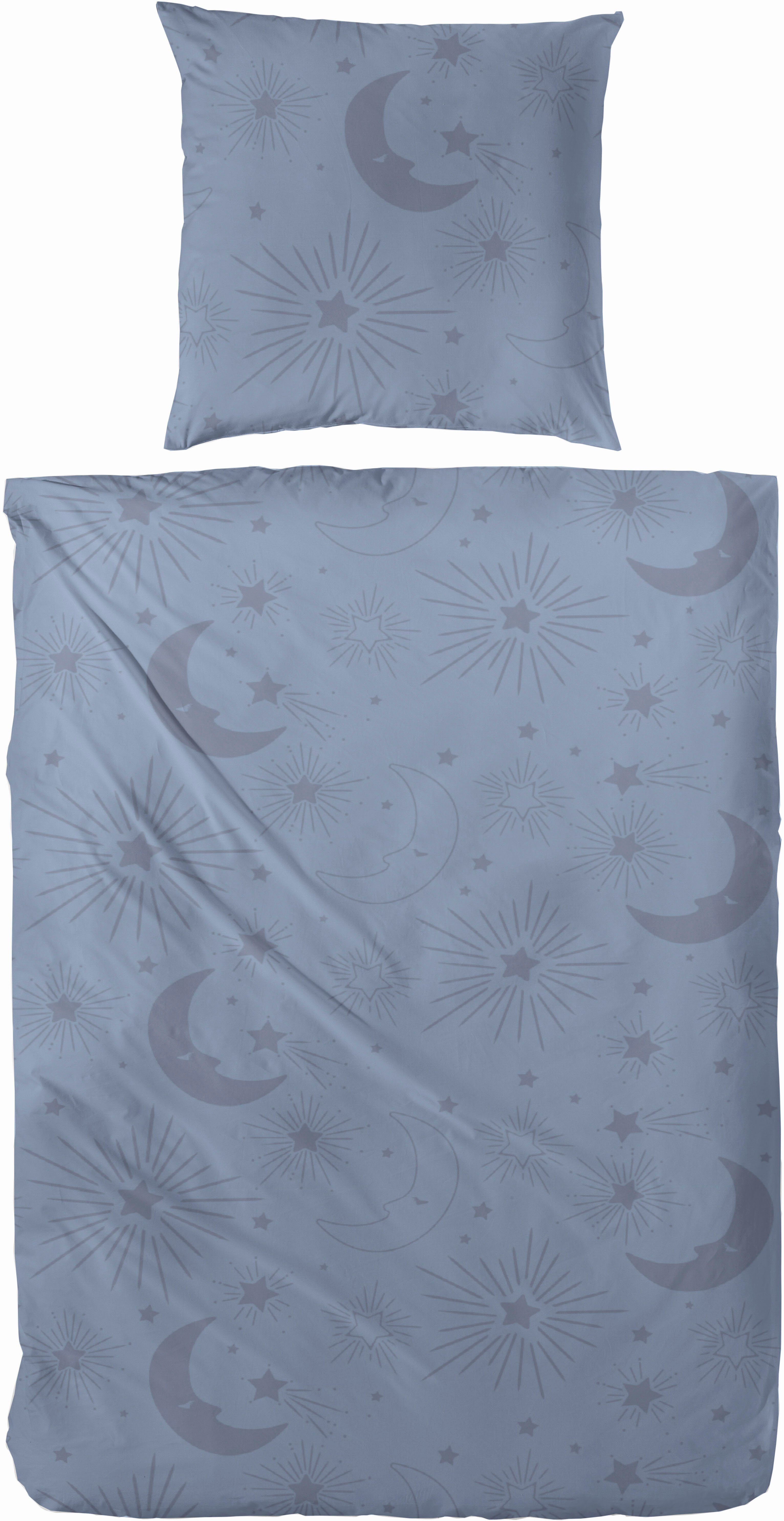 Primera Bettwäsche Biber Bettwäsche "Mond", Biber, günstig online kaufen