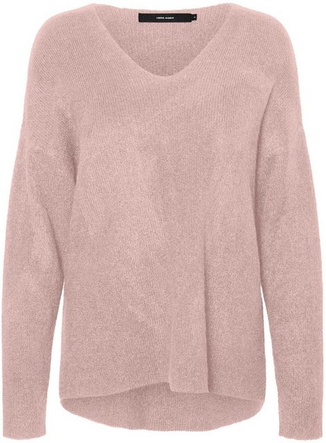 Vero Moda V-Ausschnitt-Pullover VMCREWLEFILE LS V-NECK BLOUSE NOOS günstig online kaufen