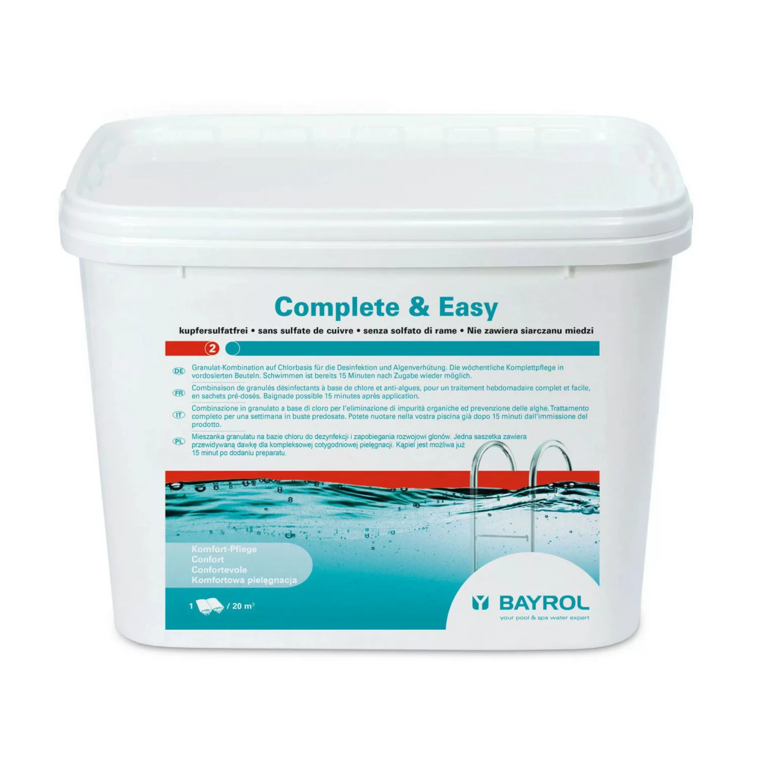 Bayrol Complete & Easy Komplettpflege in vordosierten Beuteln 4,48 kg günstig online kaufen