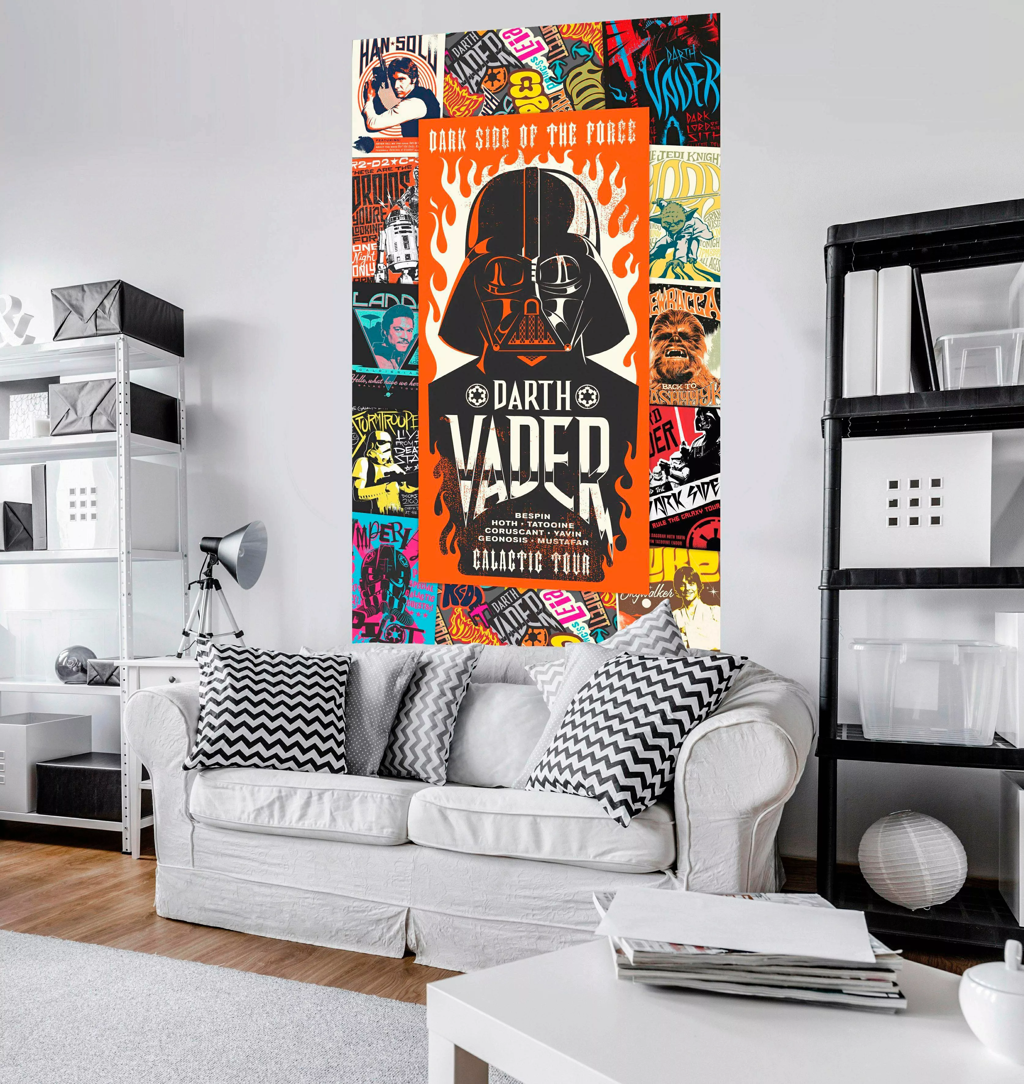 Komar Vliestapete »Star Wars Rock On Posters«, 120x200 cm (Breite x Höhe), günstig online kaufen