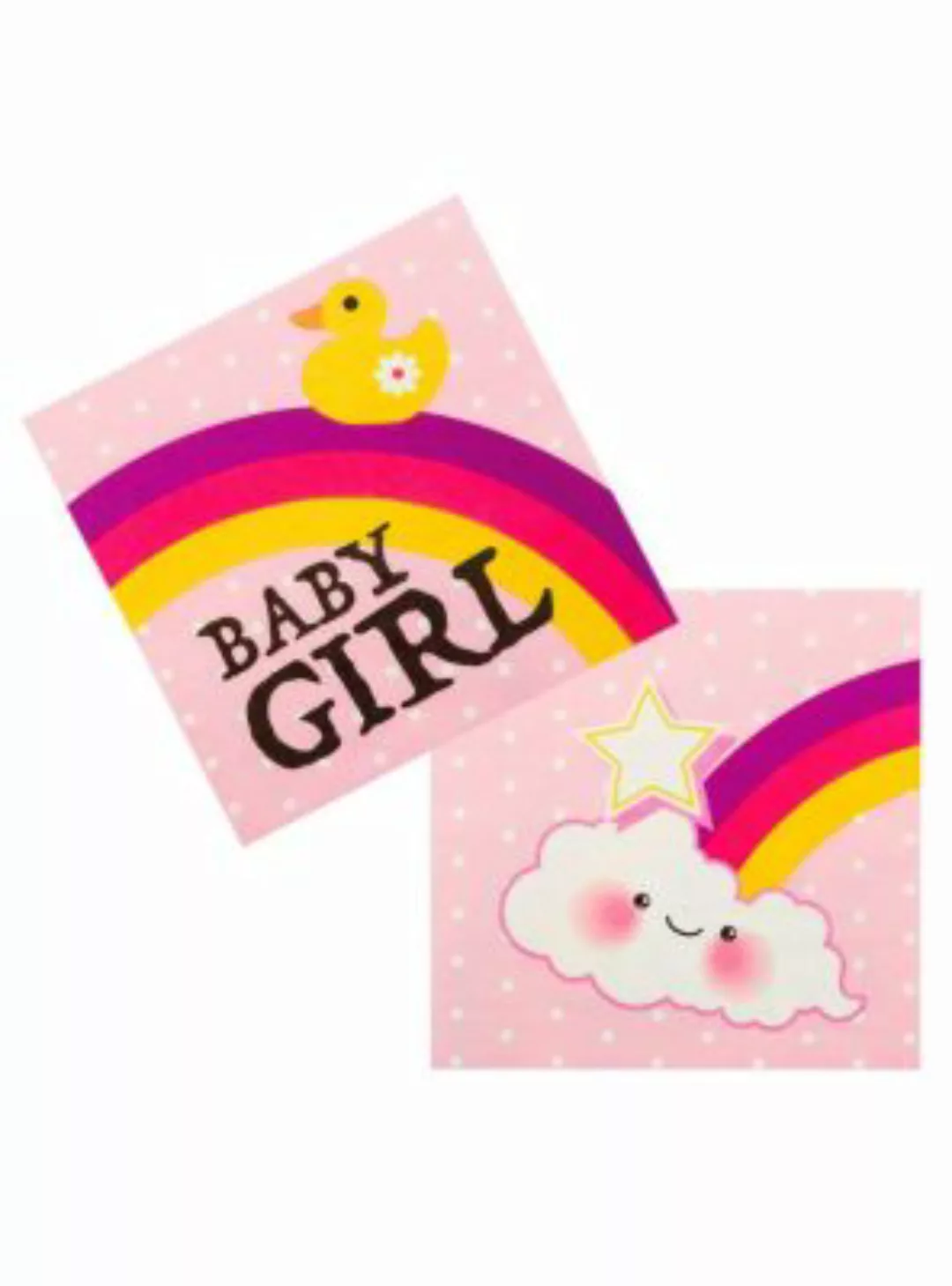 Boland 12 Baby Girl Servietten pink/rosa günstig online kaufen