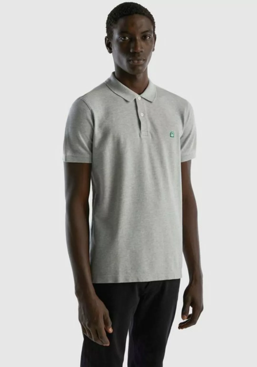 United Colors of Benetton Poloshirt mit großem Label-Badge günstig online kaufen