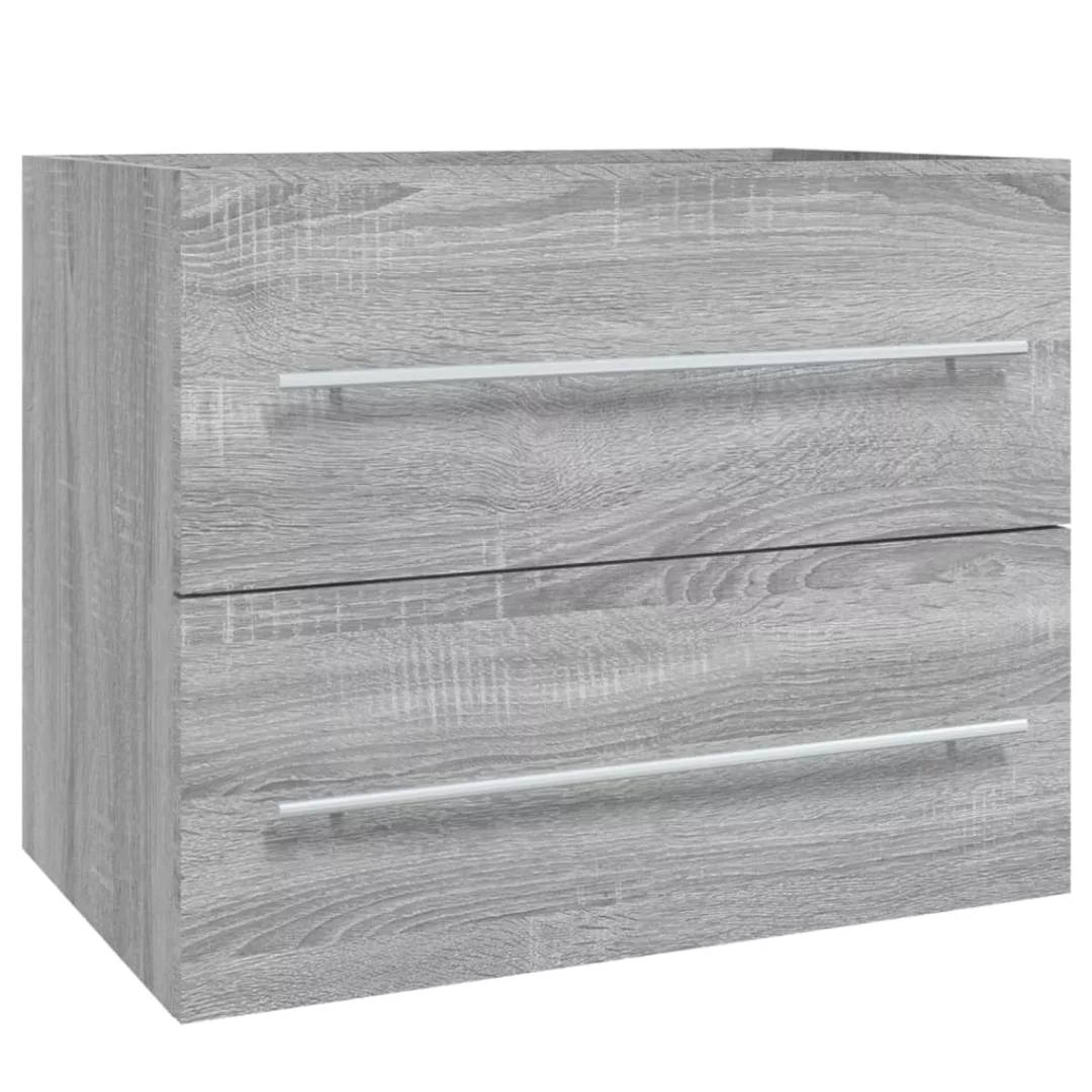 Vidaxl Waschbeckenschrank Grau Sonoma 60x38,5x48 Cm Holzwerkstoff günstig online kaufen