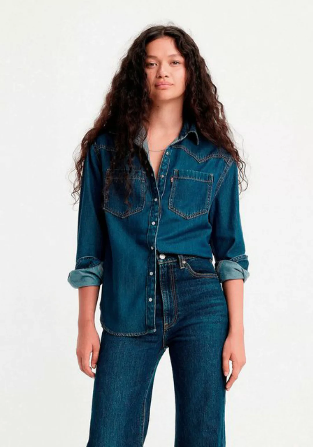 Levi's® Jeansbluse TEODORA WESTERN SHIRT mit Druckknöpfen günstig online kaufen