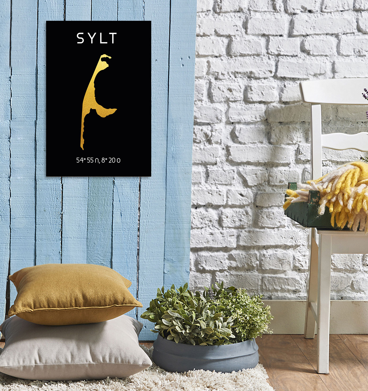 queence Metallbild »Golden Sylt«, (1 St.), Stahlschilder günstig online kaufen
