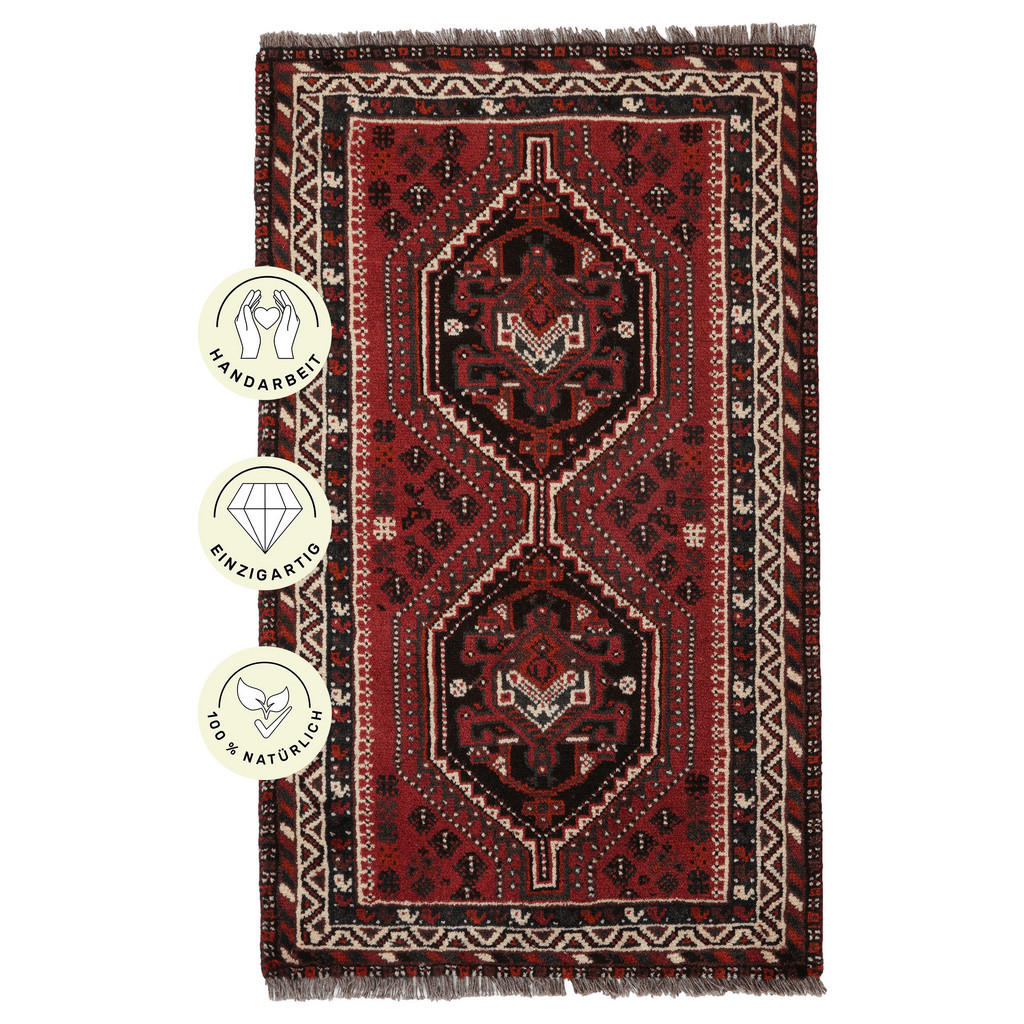 PersaTepp Teppich Shiraz rot B/L: ca. 79x132 cm günstig online kaufen