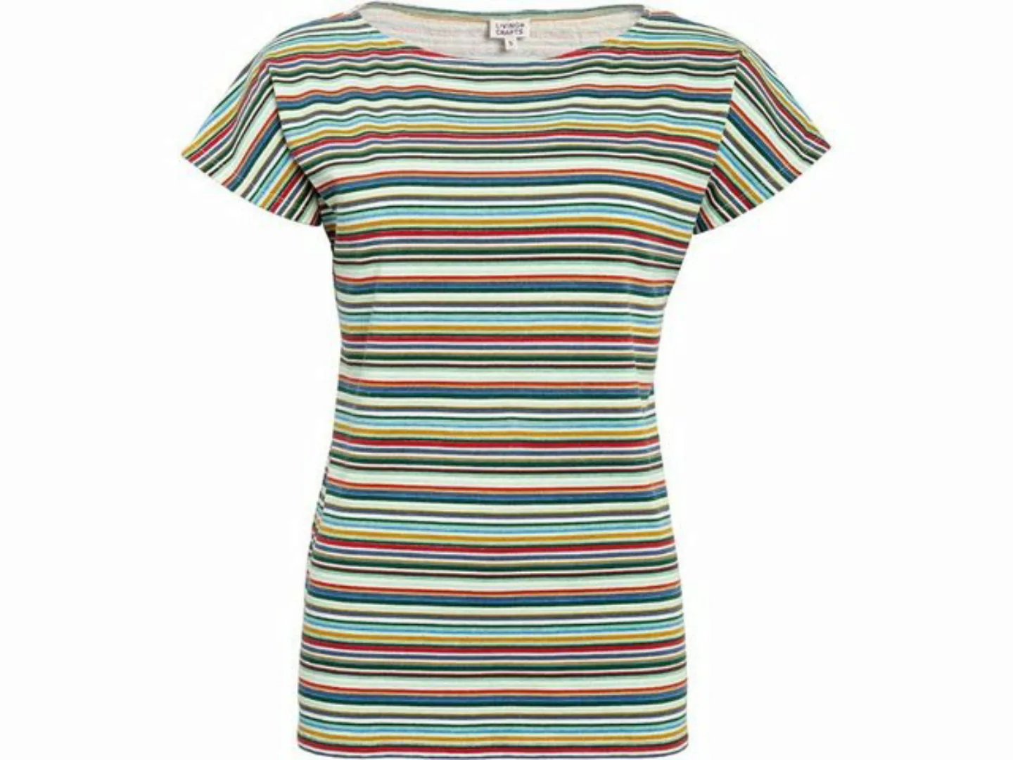 LIVING CRAFTS T-Shirt Living Crafts Damen-T-Shirt 'REKA' mit angeschnitt günstig online kaufen