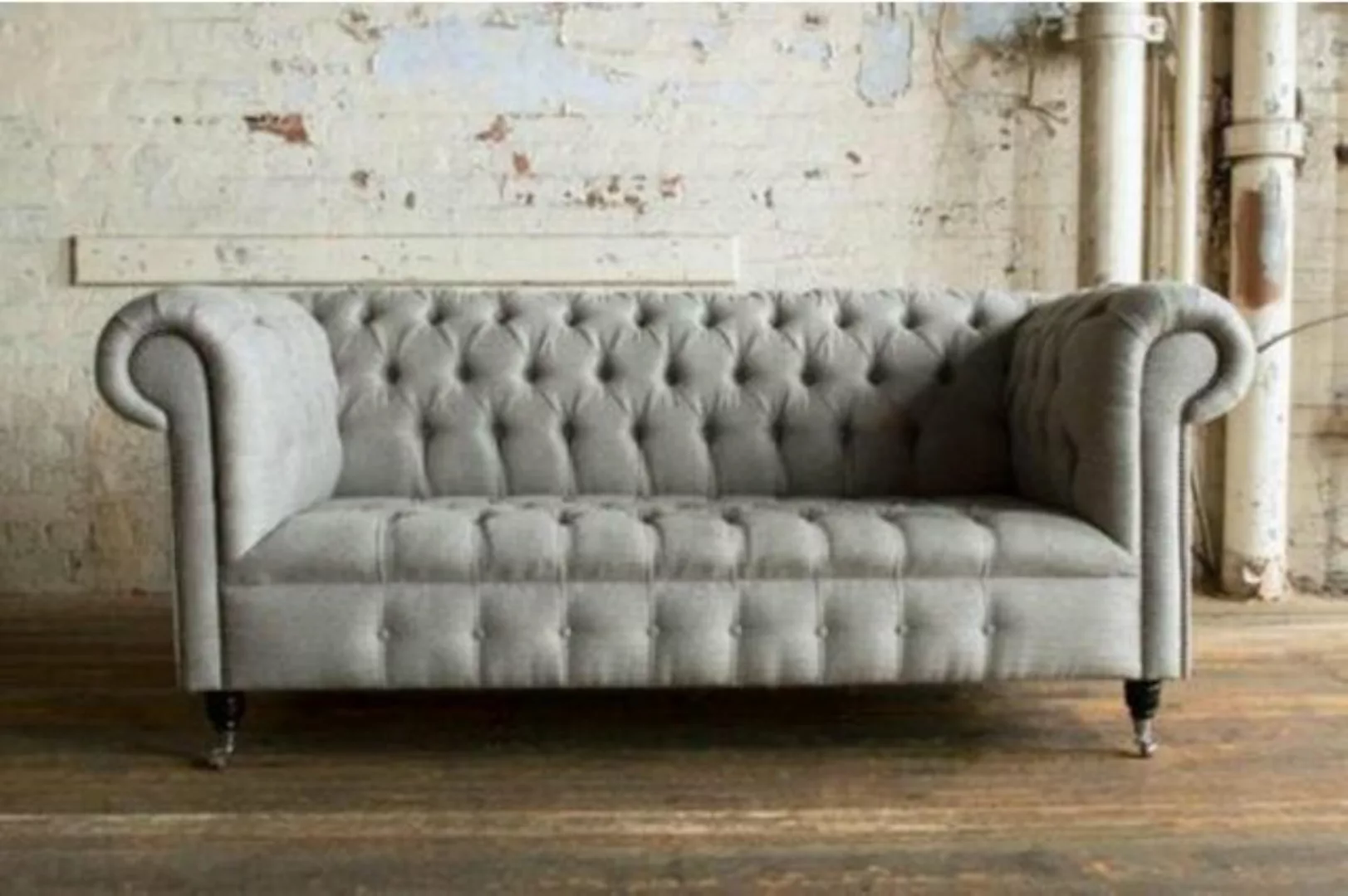 JVmoebel Chesterfield-Sofa, Edle Möbel Wohnzimmer Couch Leder Sofa Polster günstig online kaufen