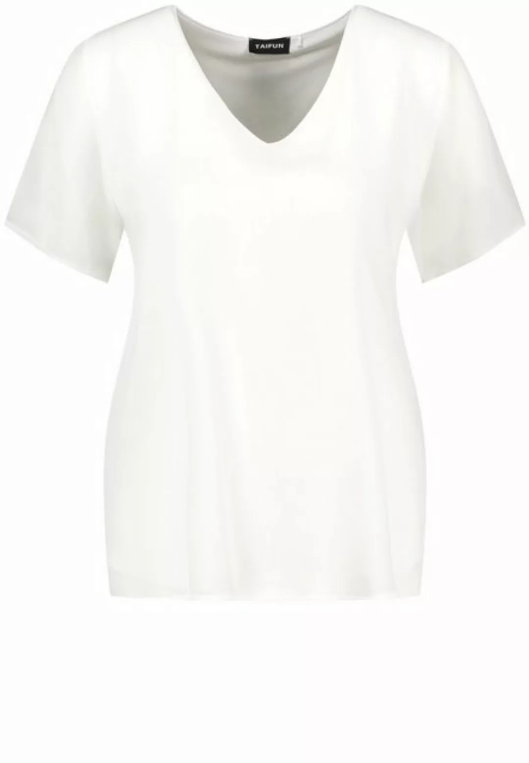 Taifun Poloshirt Shirt mit Chiffon-Layer günstig online kaufen