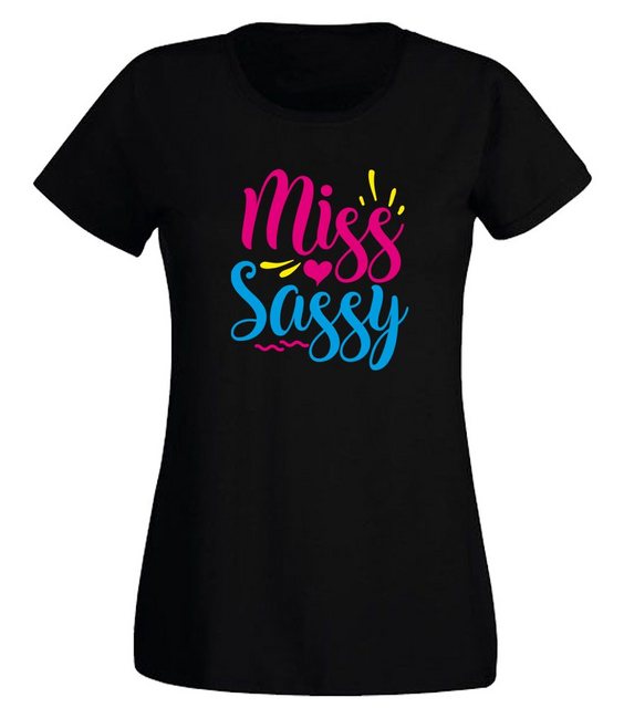 G-graphics T-Shirt Damen T-Shirt - Miss Sassy Slim-fit, mit trendigem Front günstig online kaufen