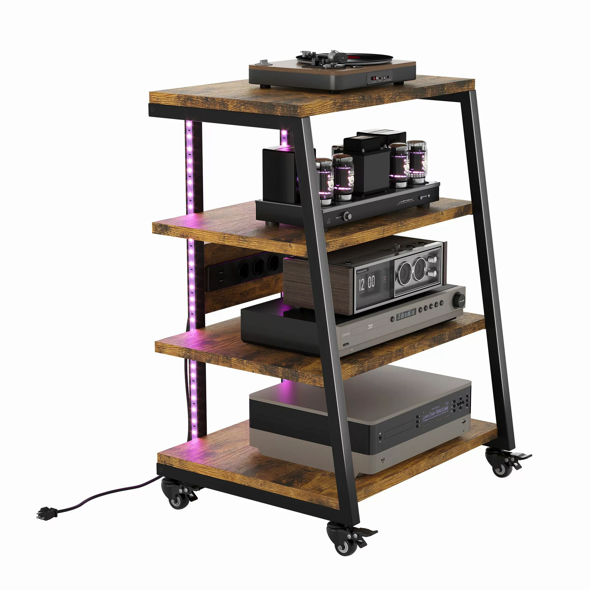 XERSEK Regalelement HiFi Rack Plattenspieler Tisch günstig online kaufen