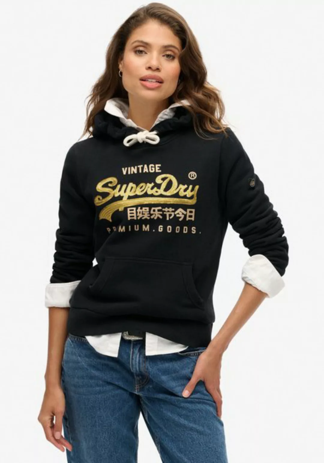 Superdry Kapuzensweatshirt EMBELLISHED VL GRAPHIC HOOD günstig online kaufen