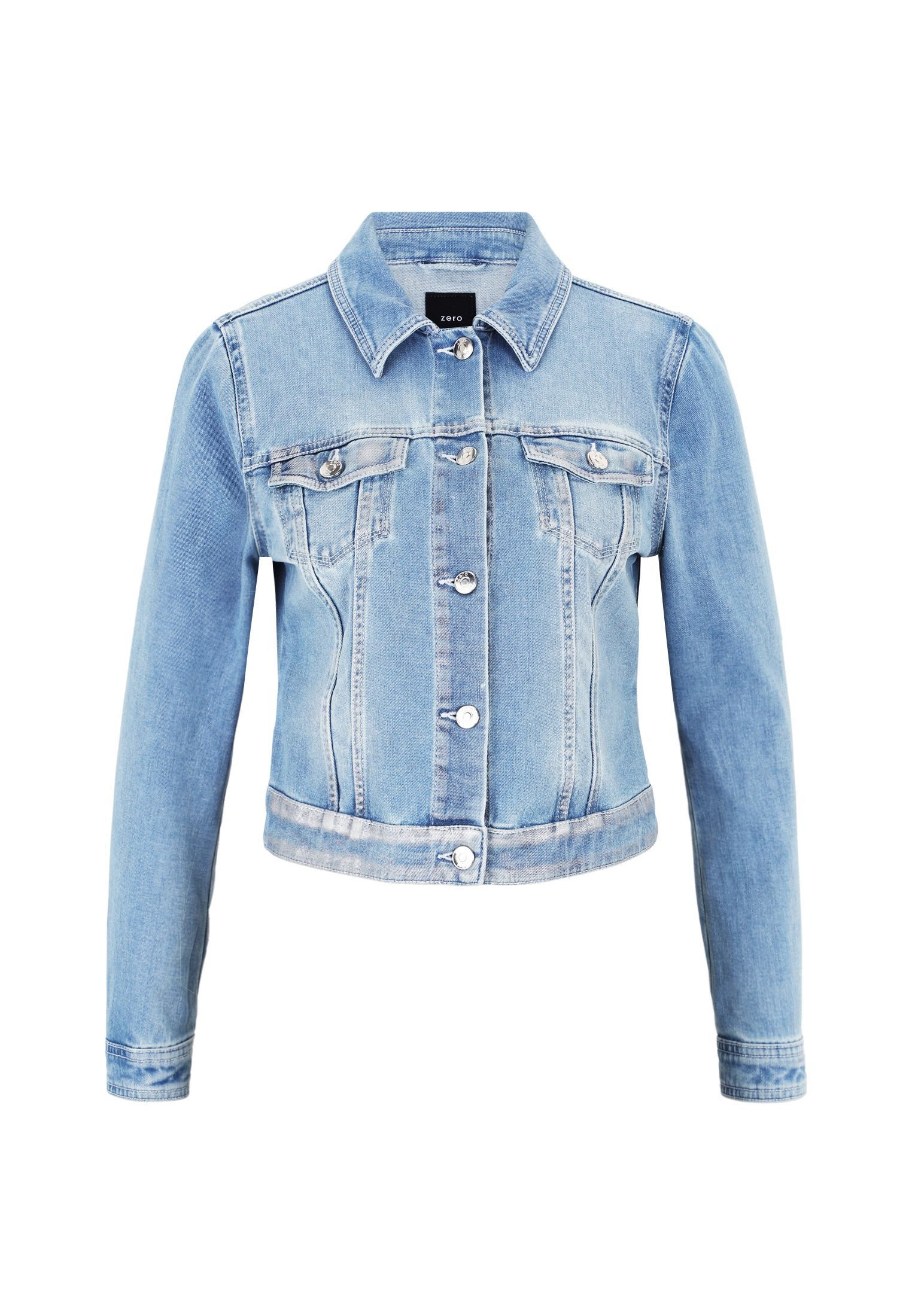 Zero Jackenblazer zero Jeansjacke blau mit günstig online kaufen
