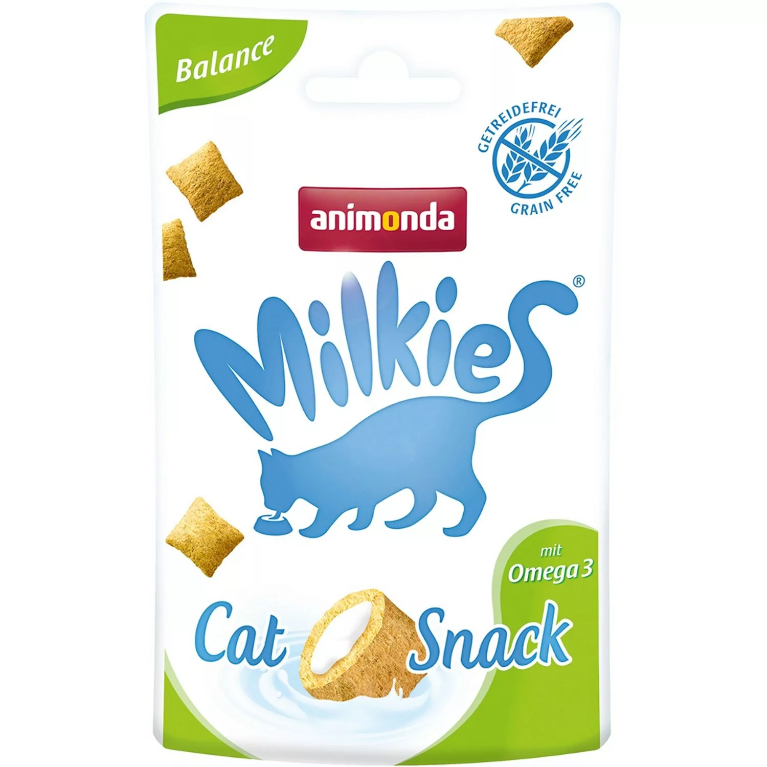 Animonda Katzensnack Milkies Knusperkissen Balance mit Omega 3 30 g günstig online kaufen