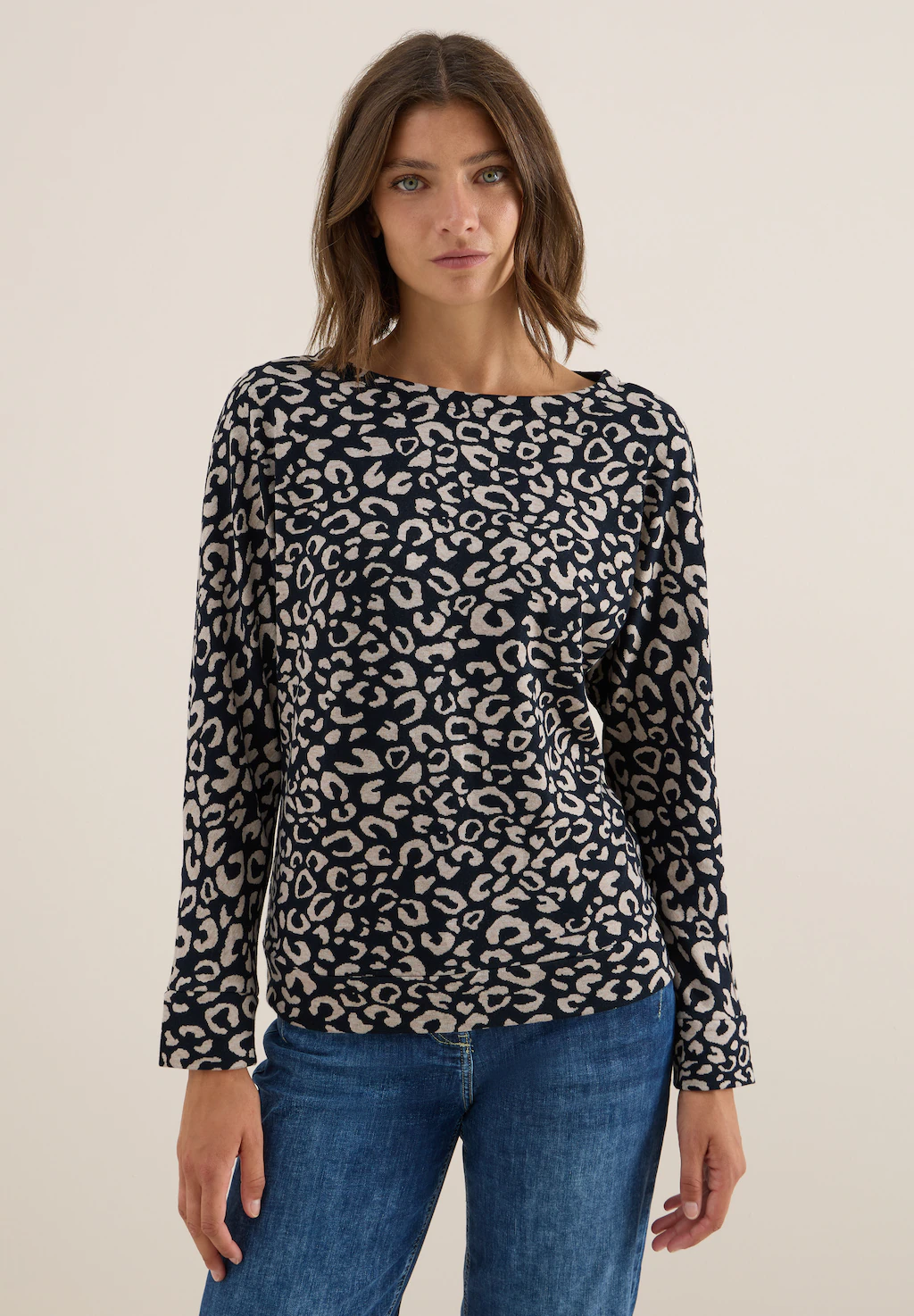 Cecil Langarmshirt, im Leo Design günstig online kaufen