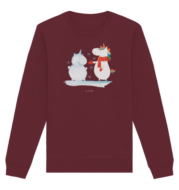 Mr. & Mrs. Panda Longpullover Größe M Einhorn Schneemann - Burgundy - Gesch günstig online kaufen